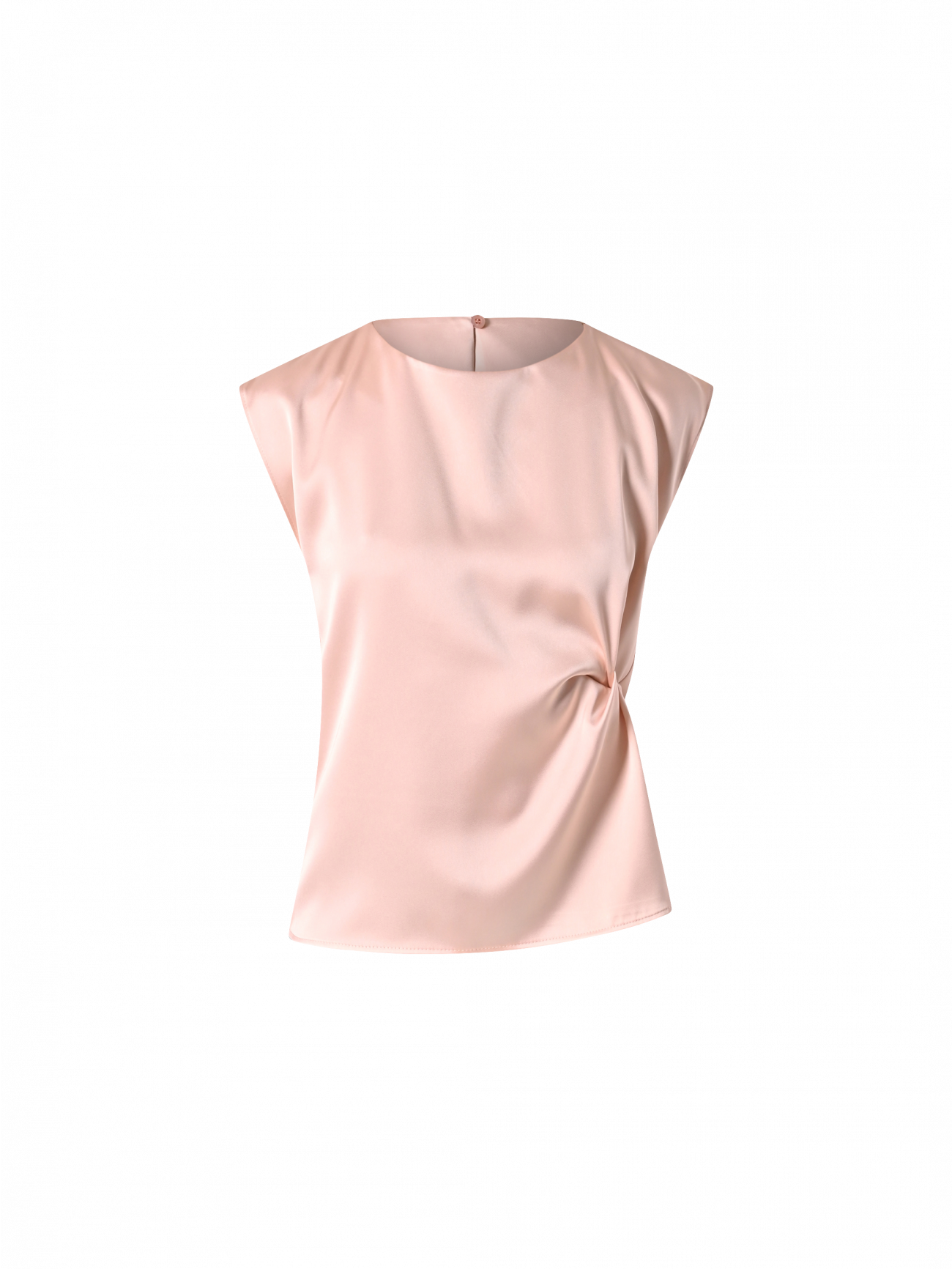 Ärmelloses Top aus Satin in Rosa det_4