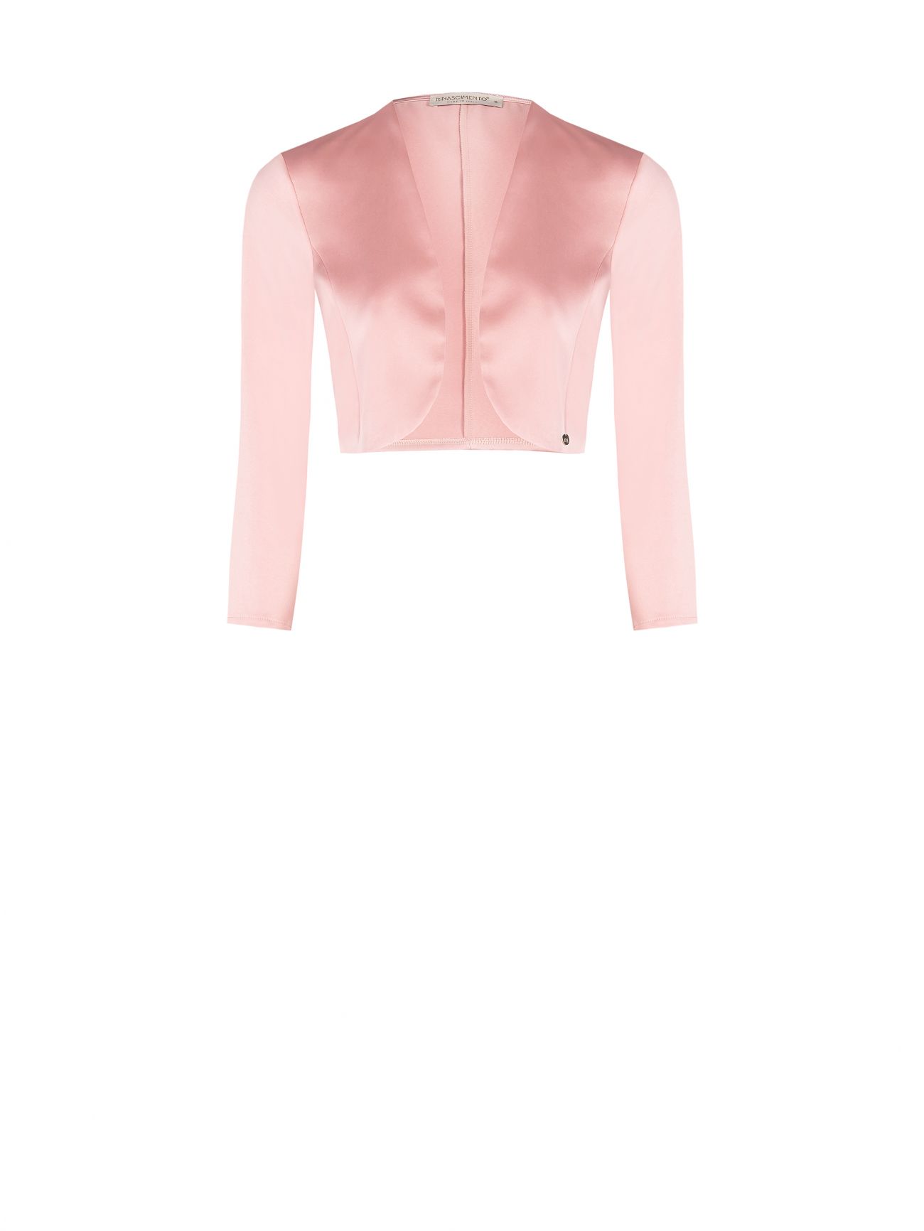 Powder Pink Satin Shrug det_4