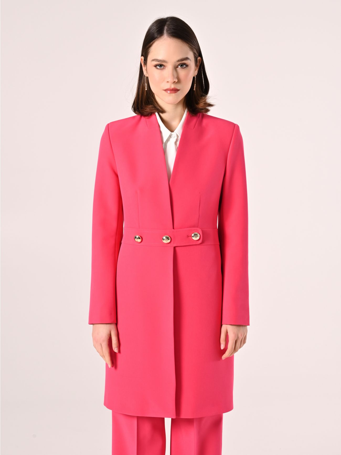 Duster in Fuchsia Technical Fabric det_2