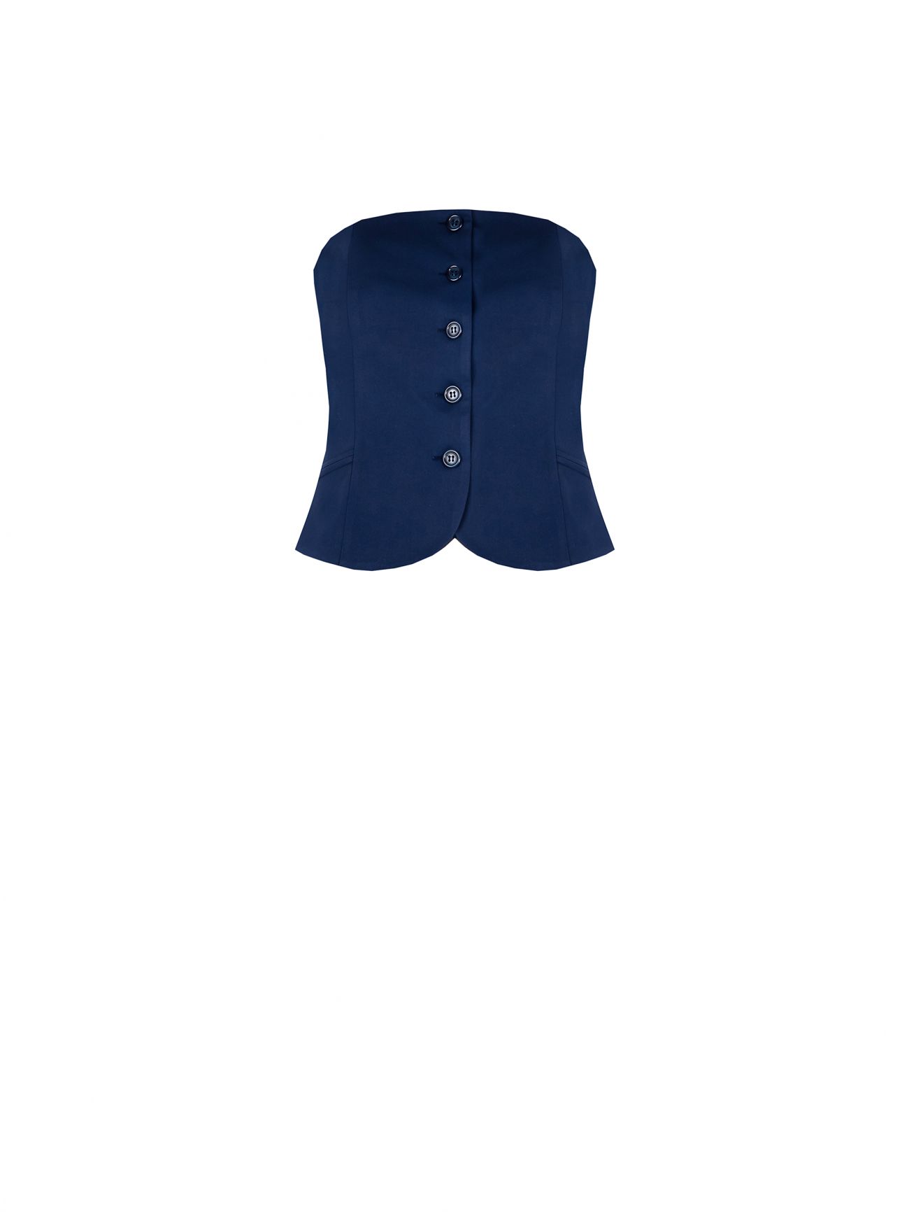 Top bustier bleu det_4