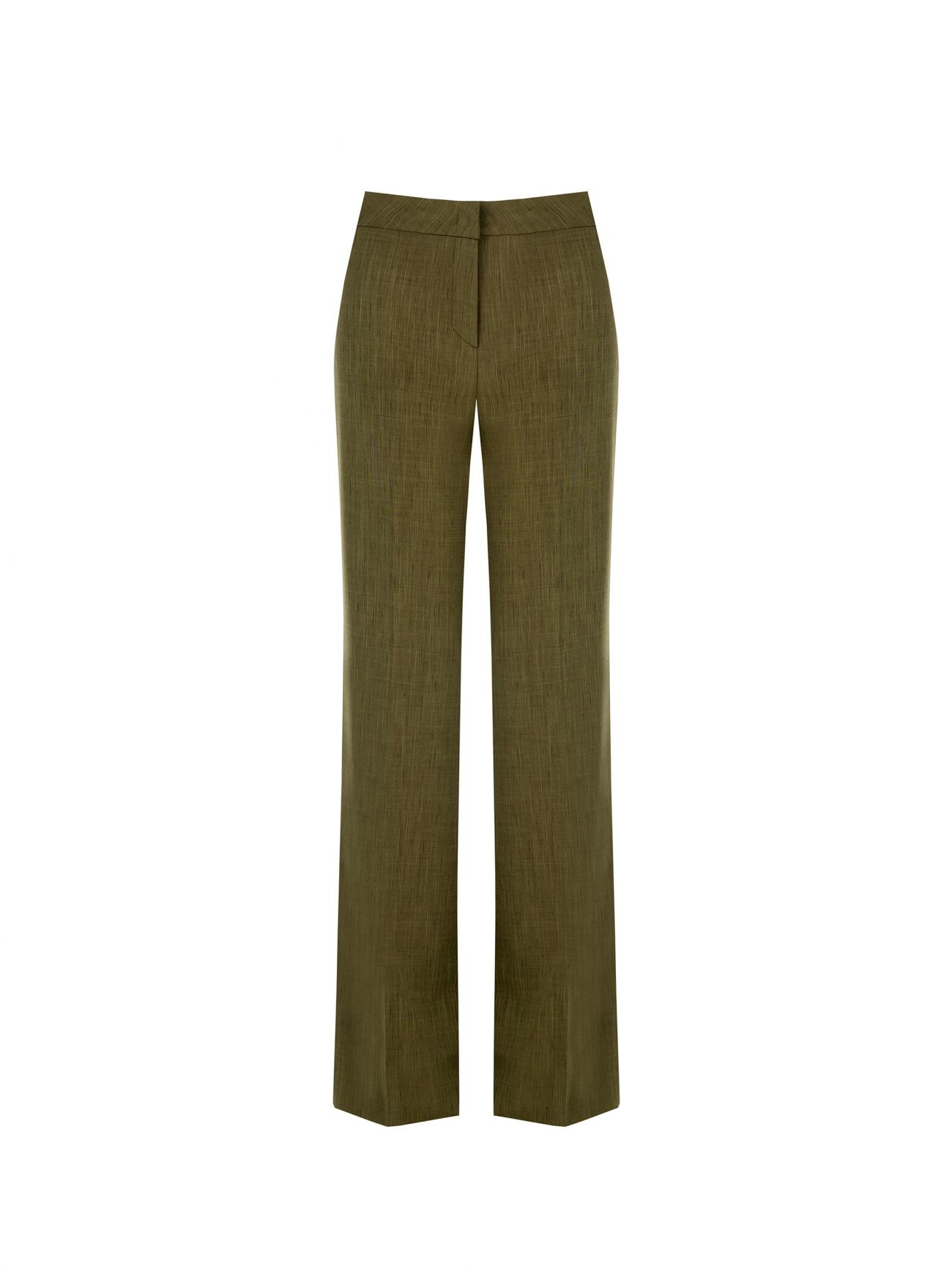 Pantaloni Verde Militare in Poliviscosa det_4
