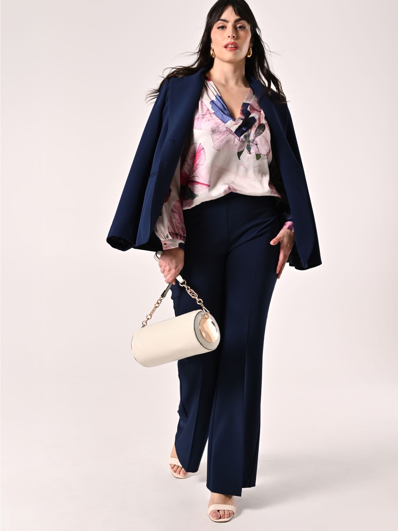 Pantalon curvy bleu  Rinascimento