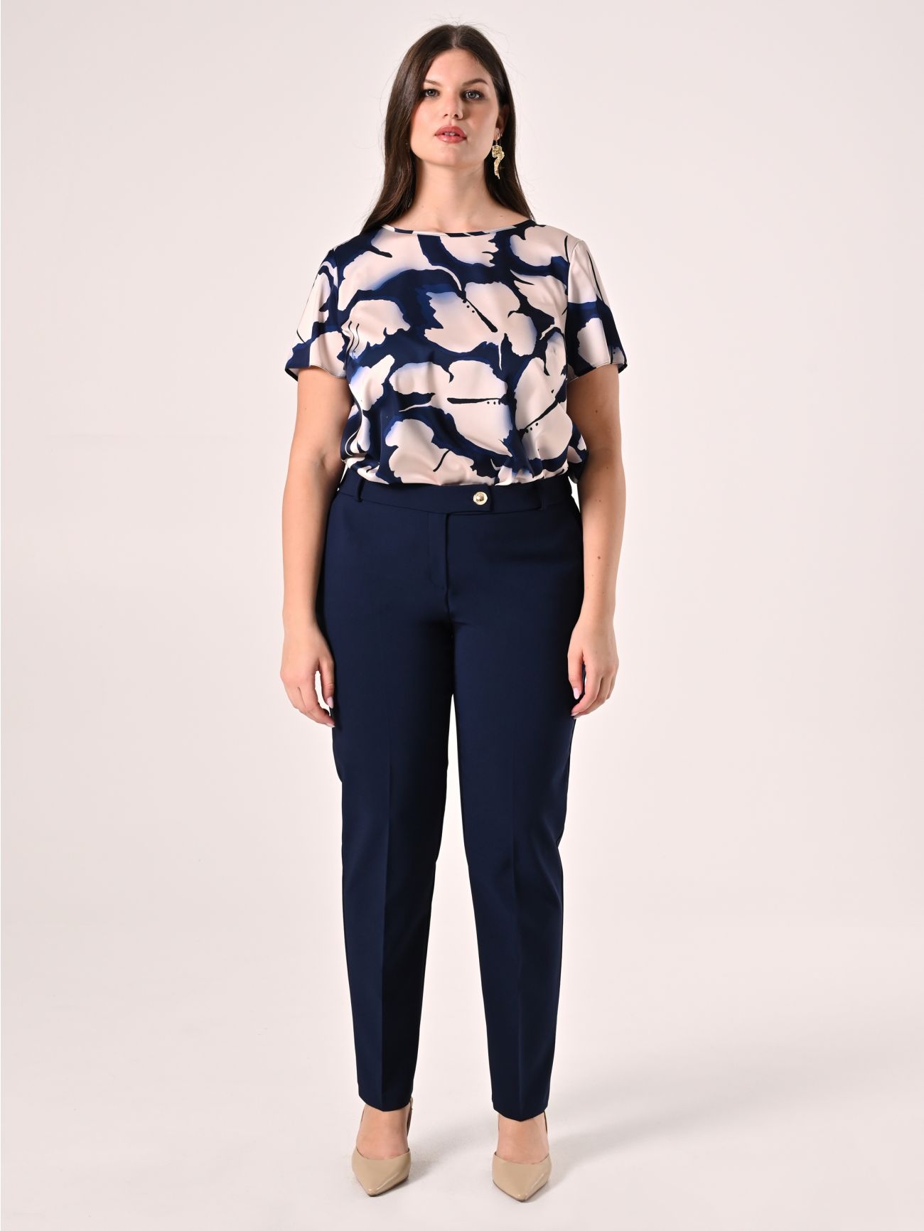 Pantaloni Curvy Blu det_1
