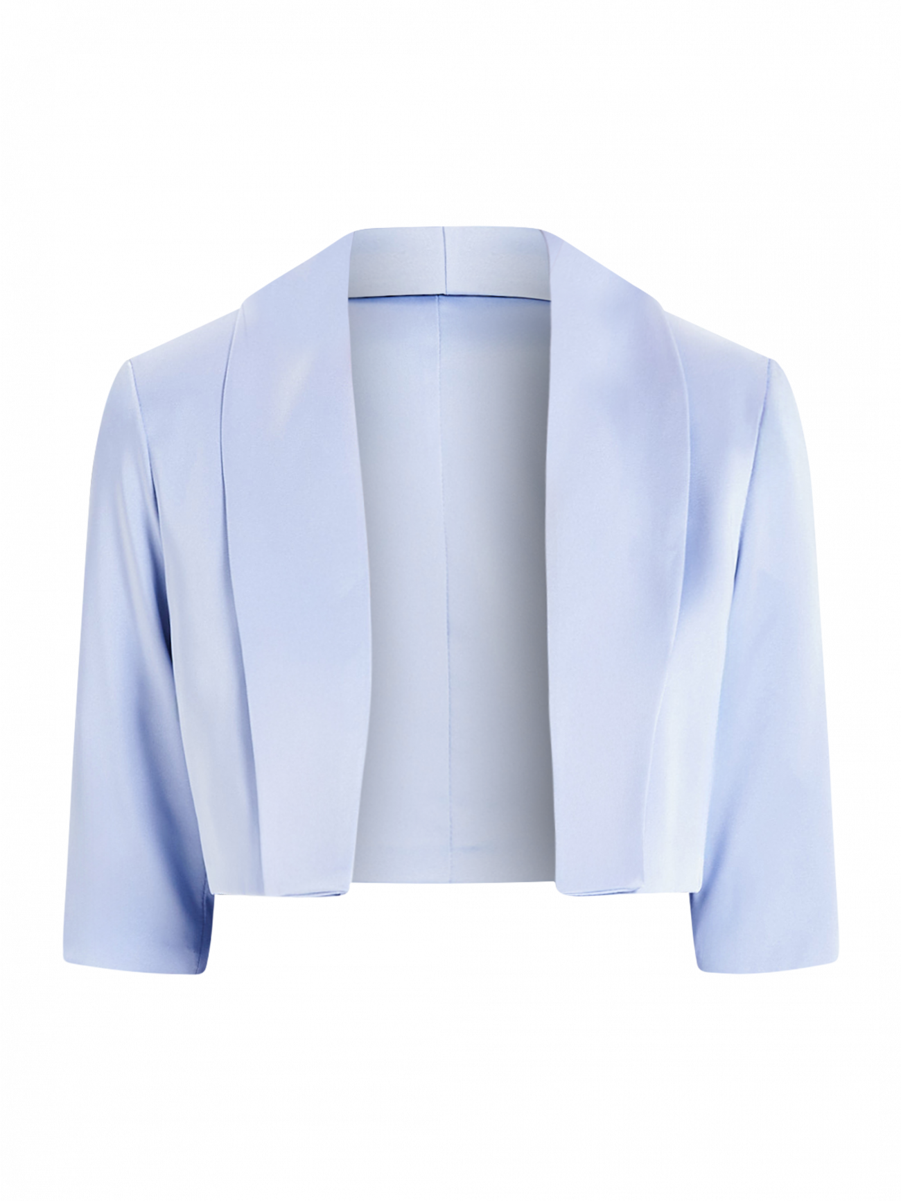 Rinascimento atelier Light Blue Satin Shrug det_4