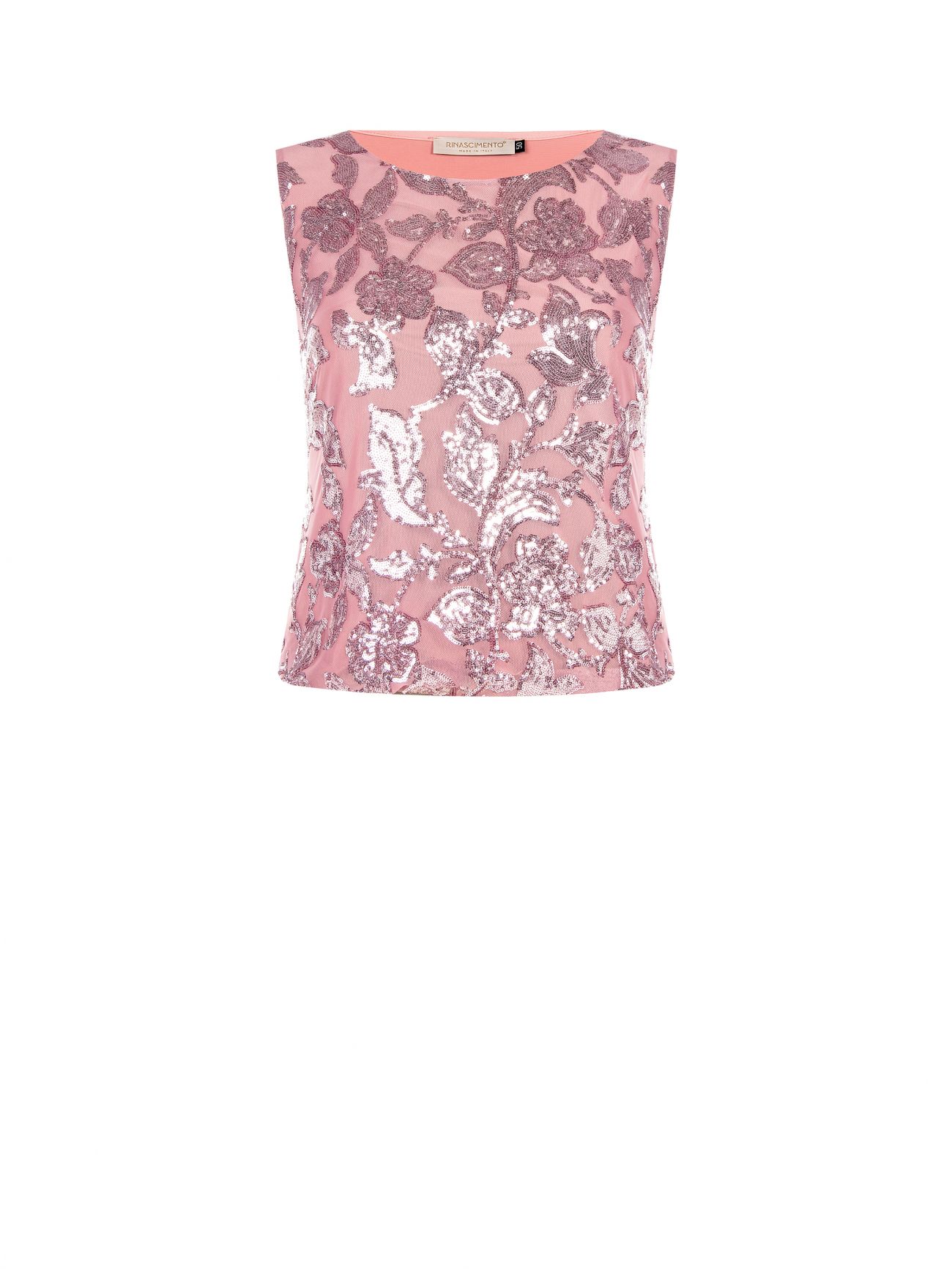 Curvy Pink Sequinned Top det_4