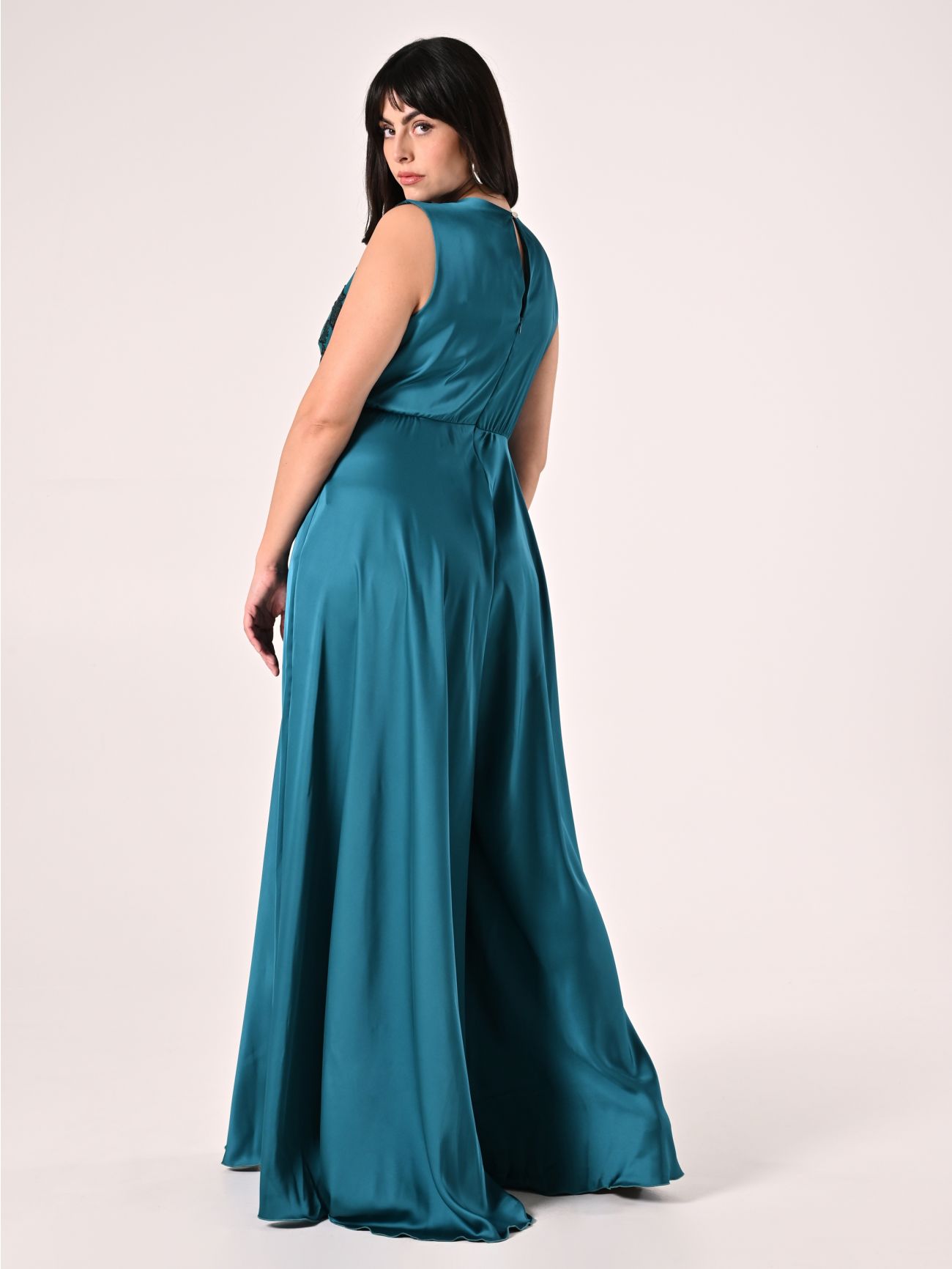 Curvy Green Jumpsuit with Sequins det_3