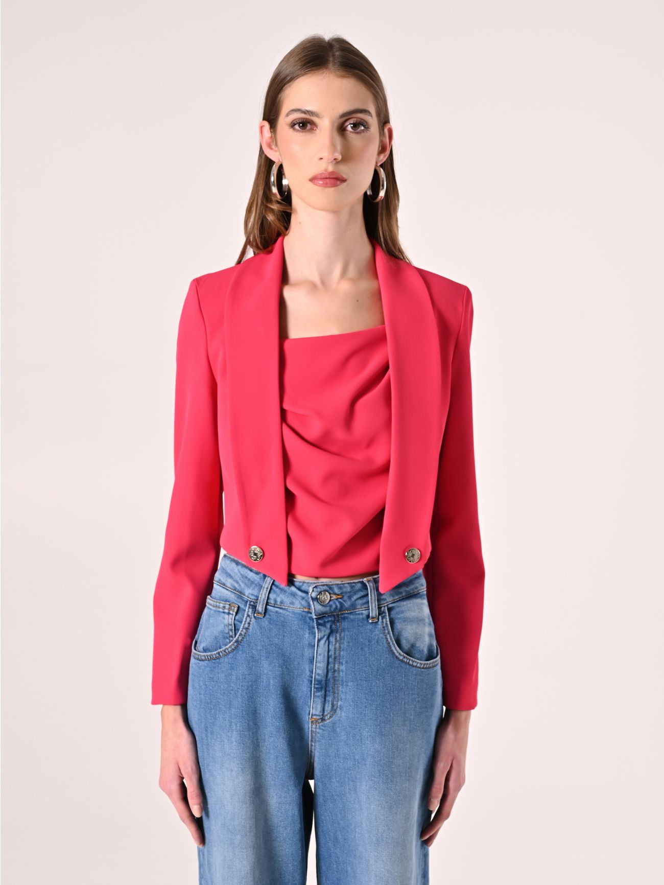 Short Fuchsia Jacket det_2