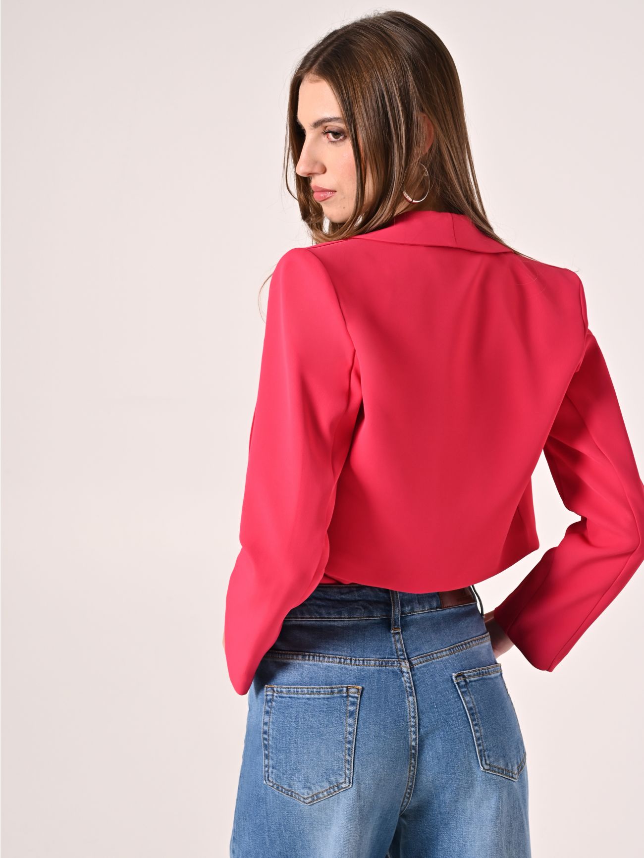 Short Fuchsia Jacket det_3