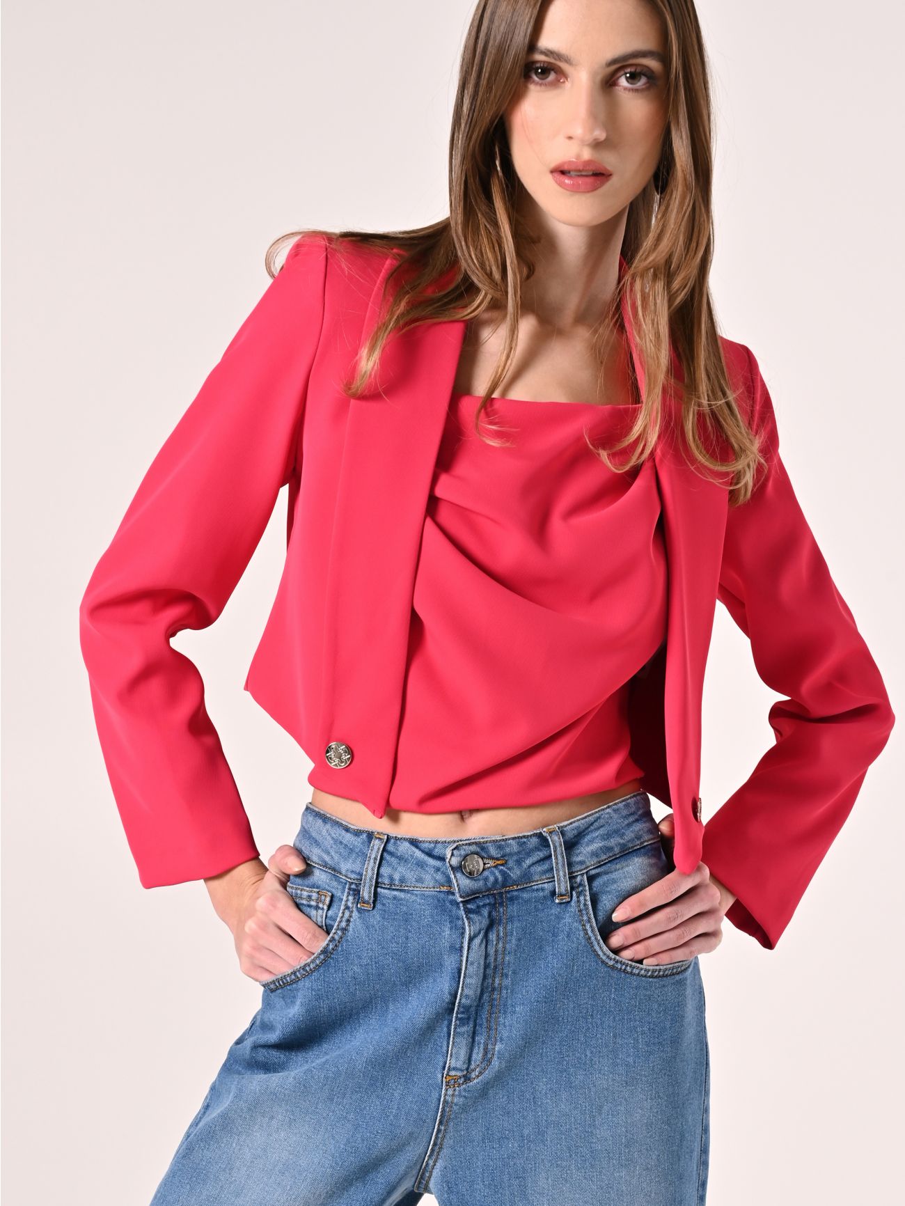 Short Fuchsia Jacket in_i7