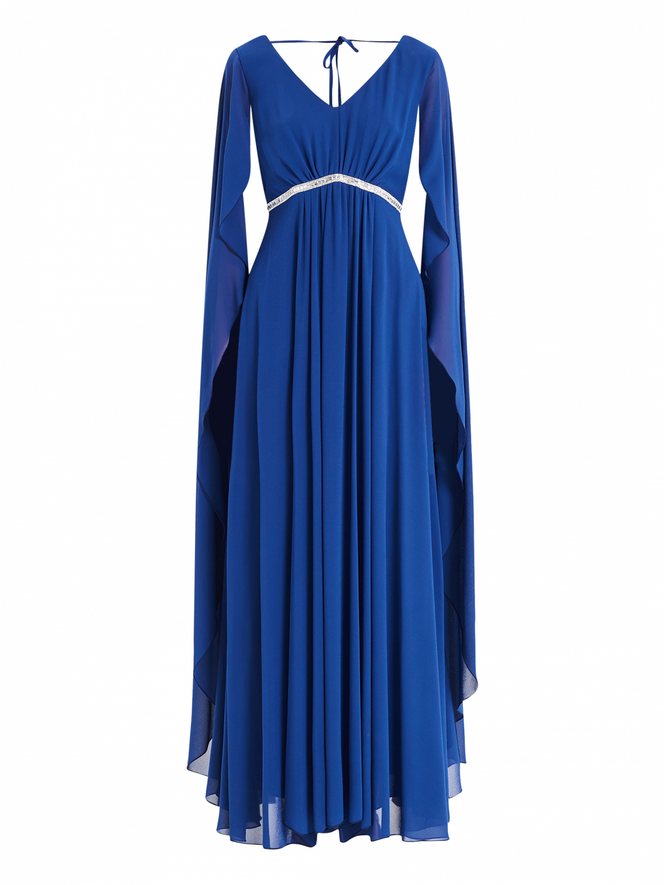 Abito Lungo Rinascimento atelier Blu con Pietre det_4