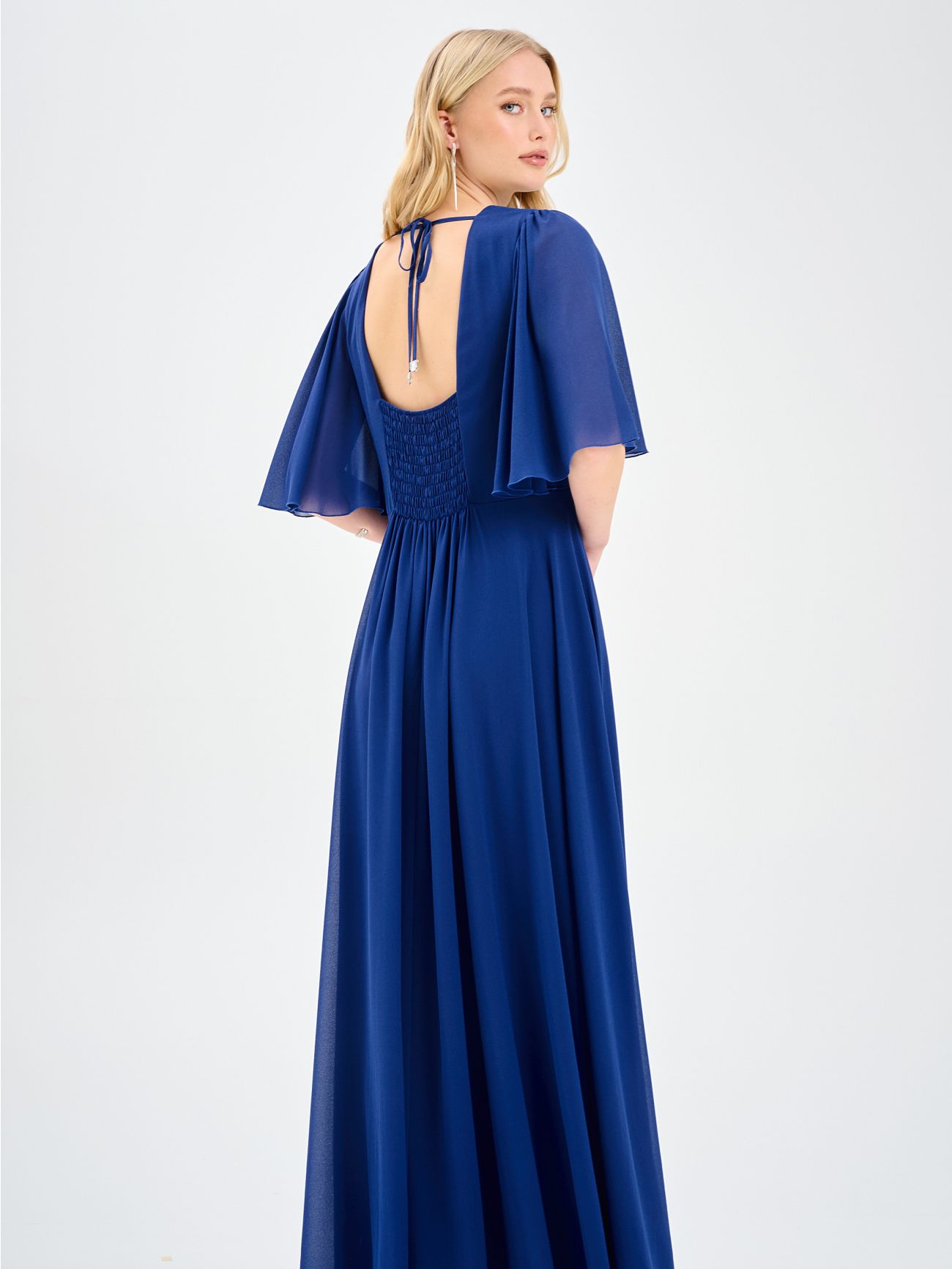 Rinascimento atelier Blue Dress Embellished with Stones det_3