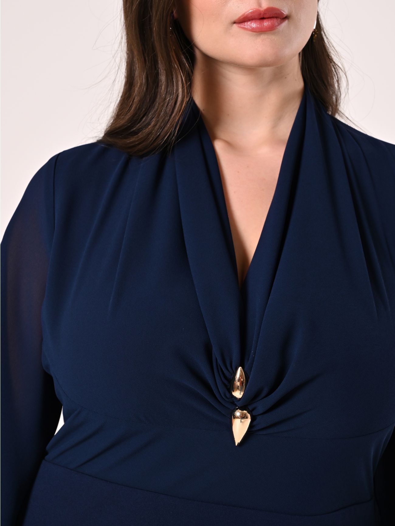 Curvy Blue Dress with Jewel Detail in_i5