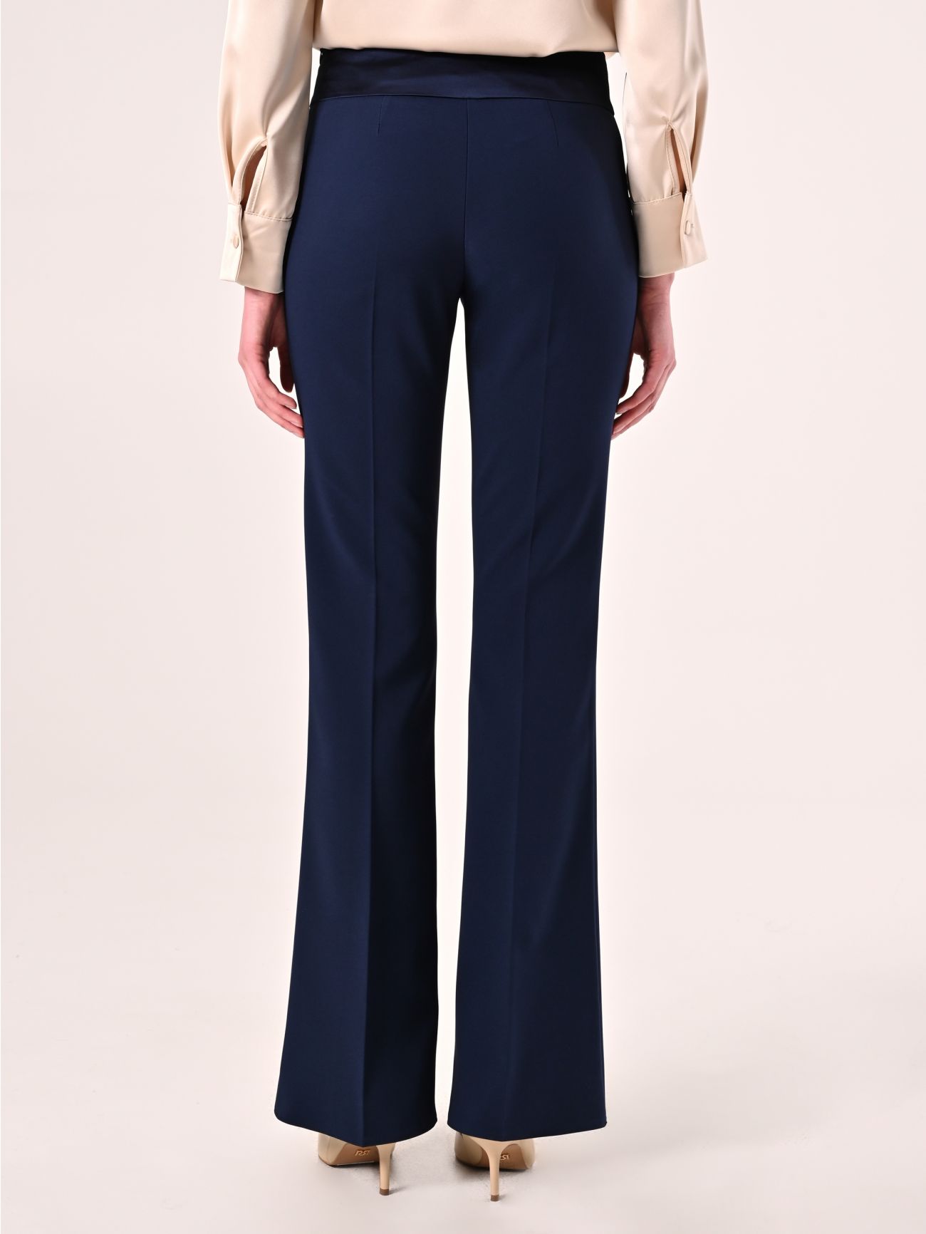 Pantalon de smoking bleu det_3