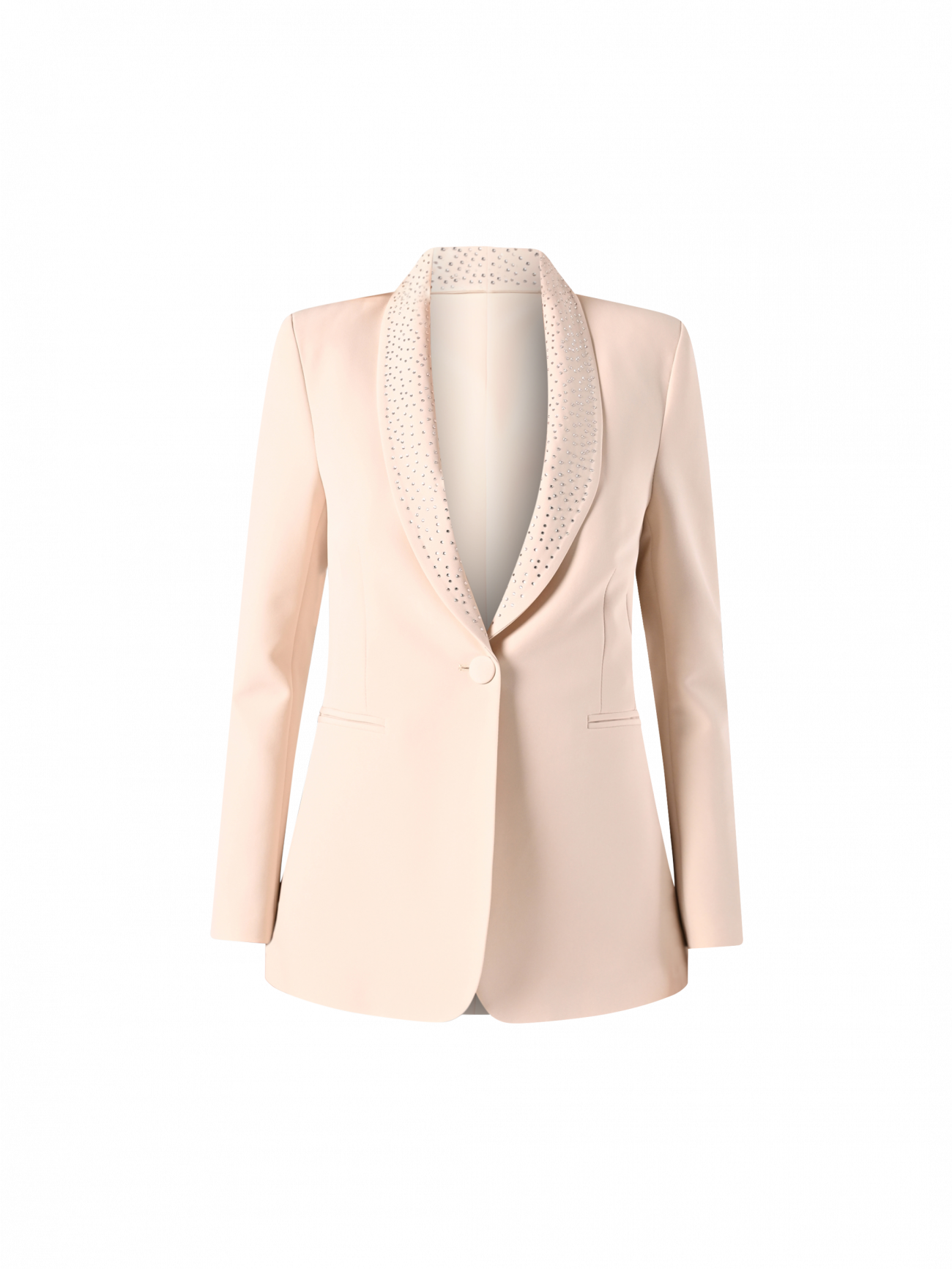 Giacca Beige con Strass det_4