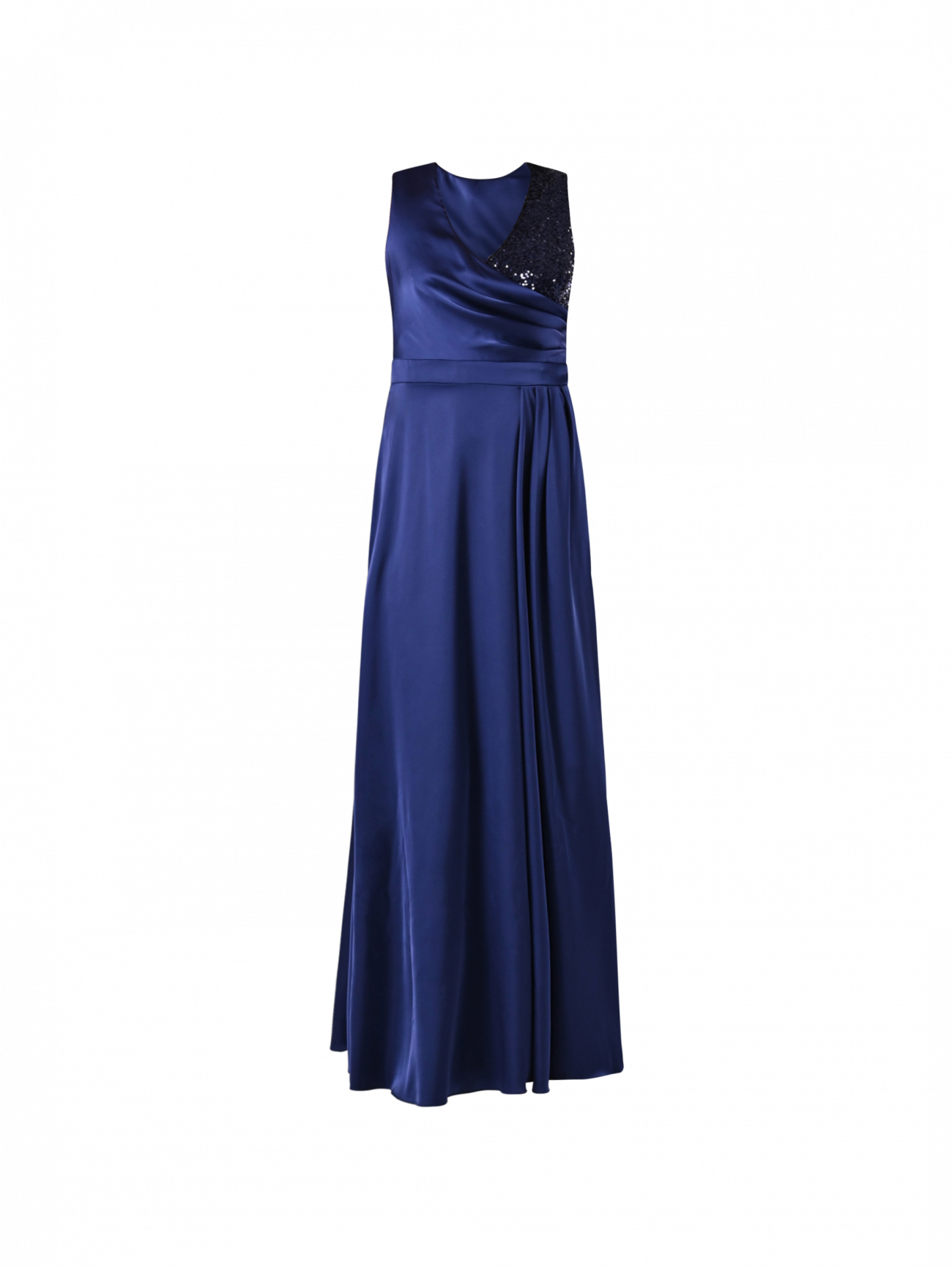 Abito Lungo Blu Paillettes det_4