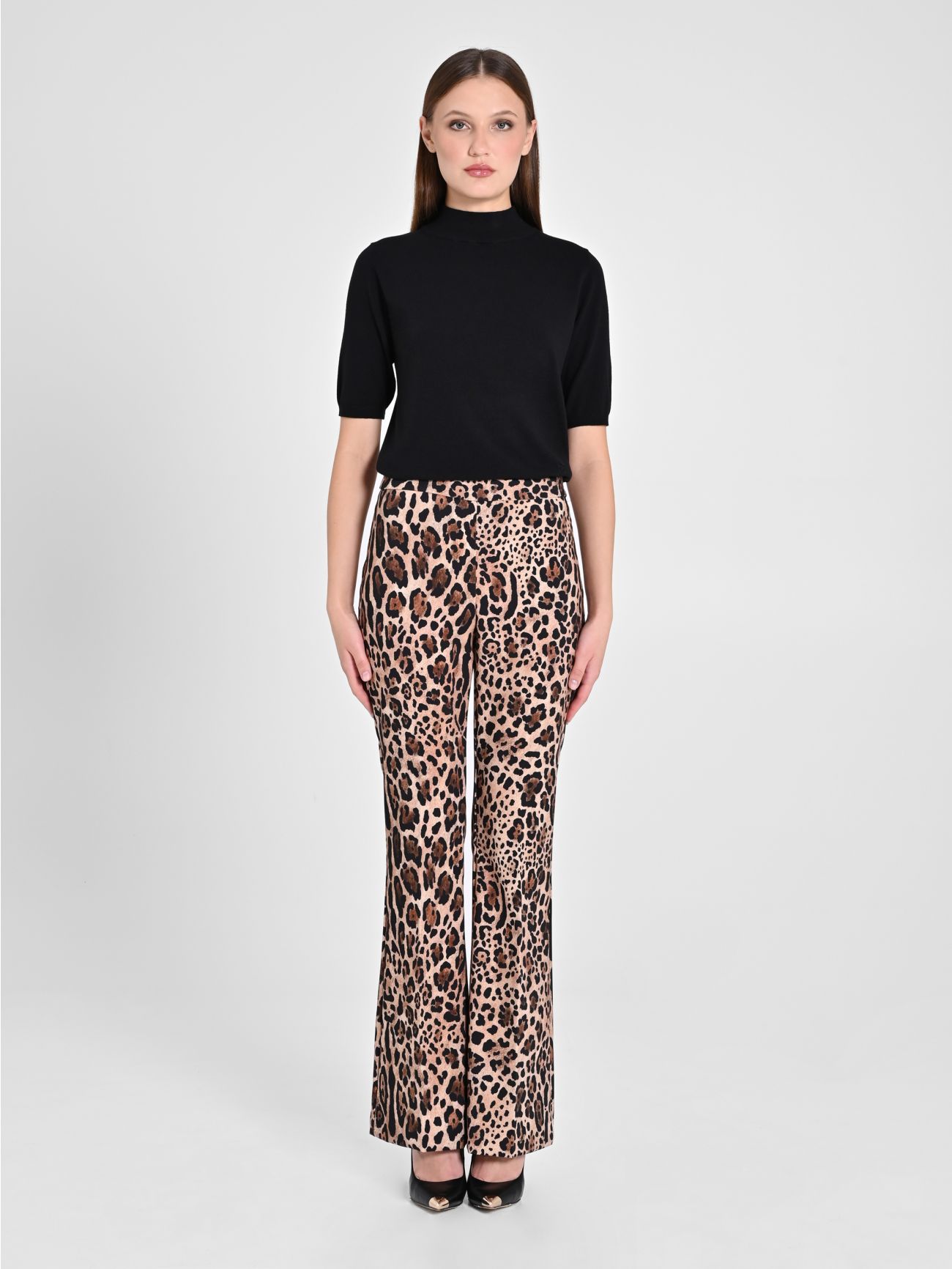 Pantalone Flared Animalier det_1