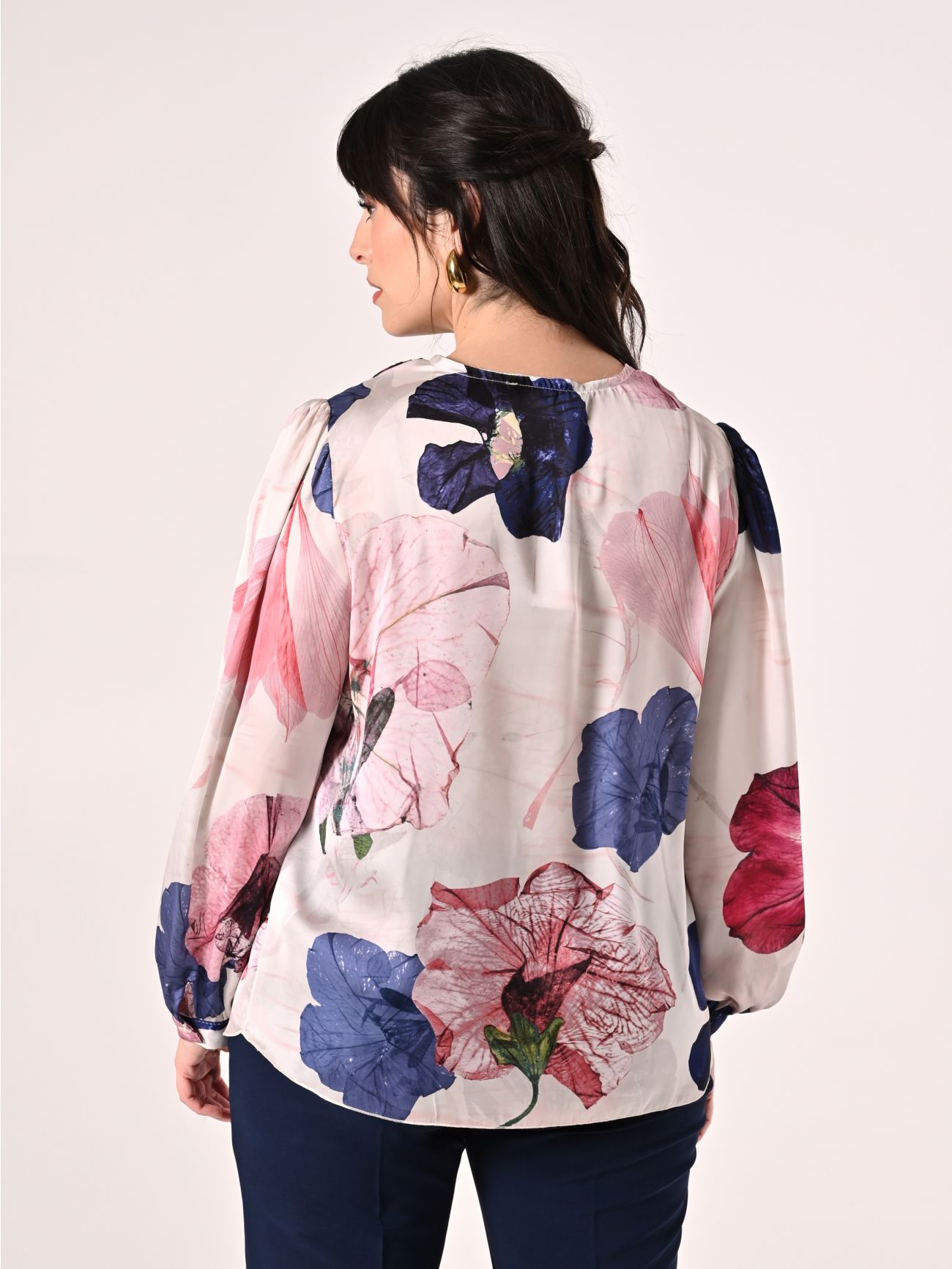 Curvy Floral-print Blouse det_3