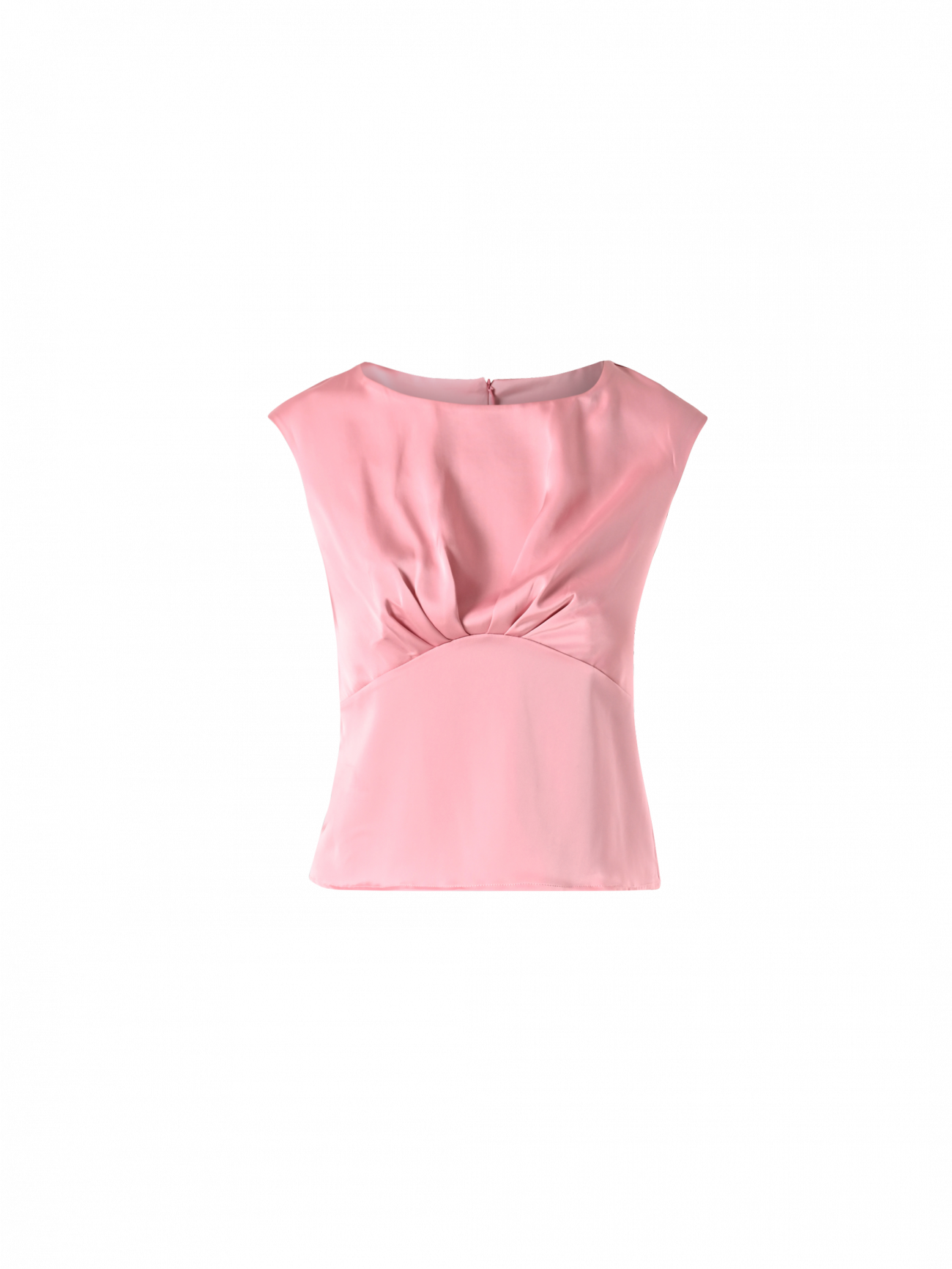 Top vieux rose en satin det_4