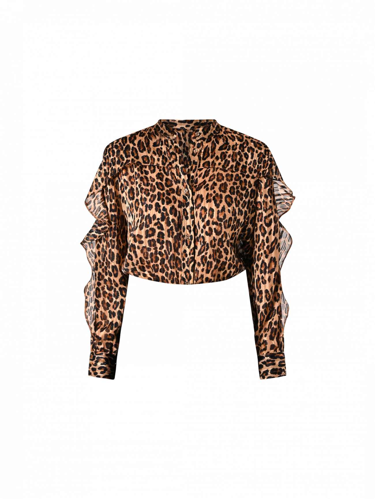 Bluse mit Animal-Print und Rüschen det_4