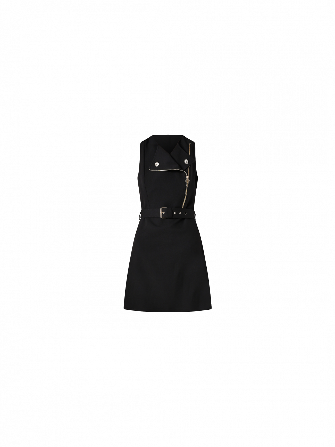 Black Biker Dress det_4