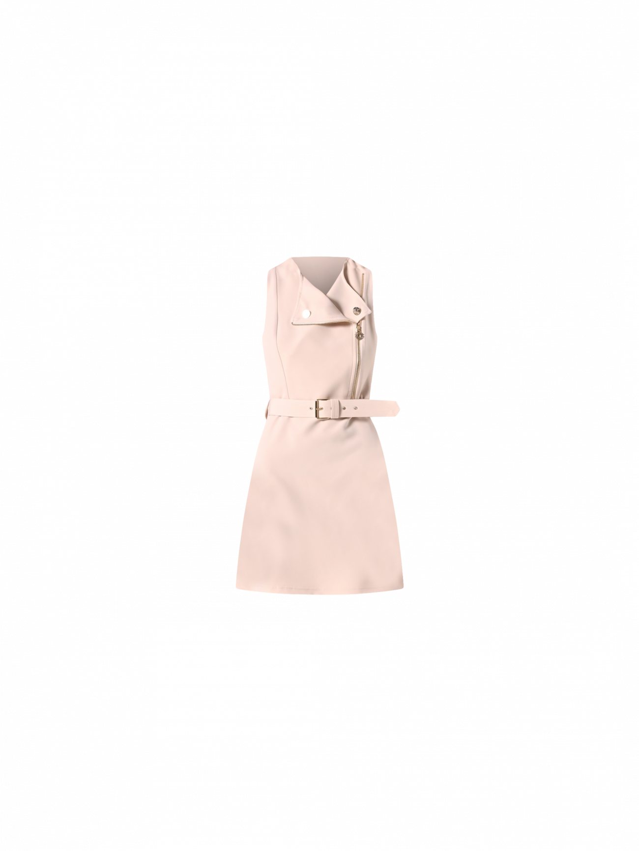 Beige Biker Dress det_4