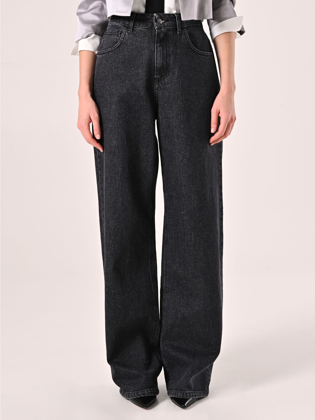 Jean pailleté gris det_2