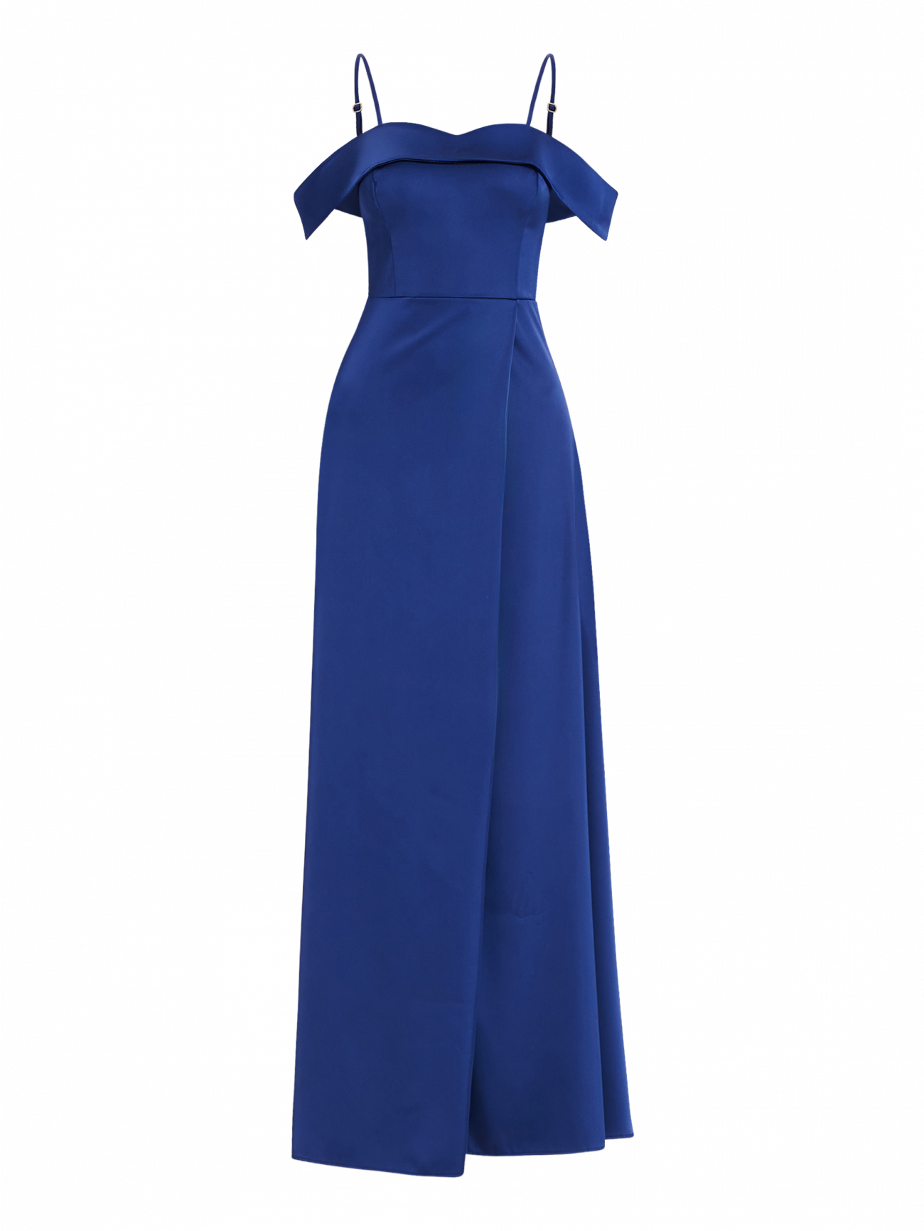 Robe Rinascimento atelier bleu marine épaules dénudées det_4