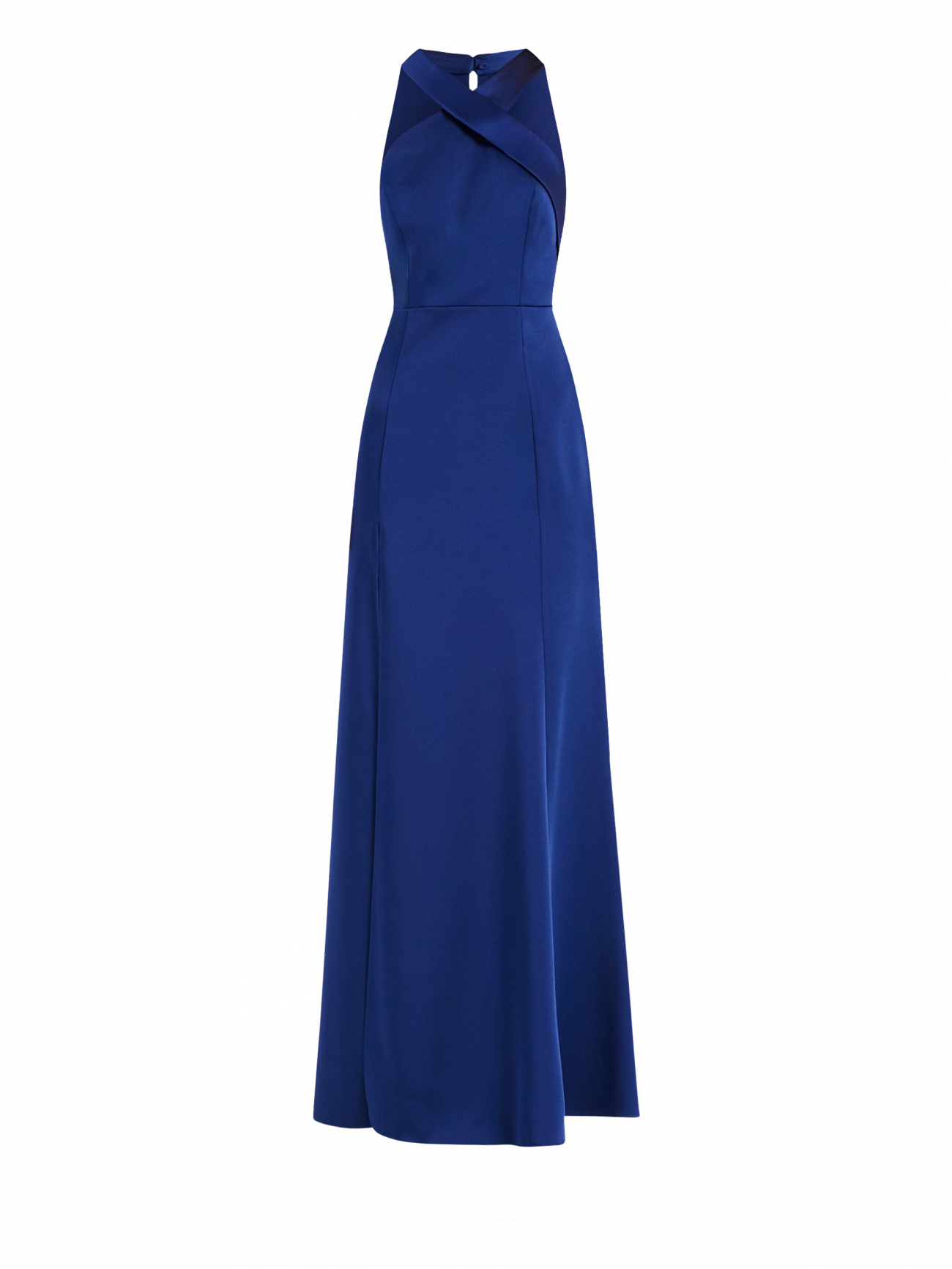 Abito Rinascimento atelier Blu con Scollo all'Americana det_4
