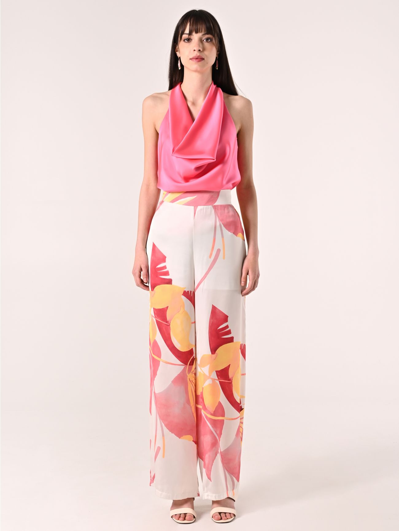 Fuchsia Satin Top det_1
