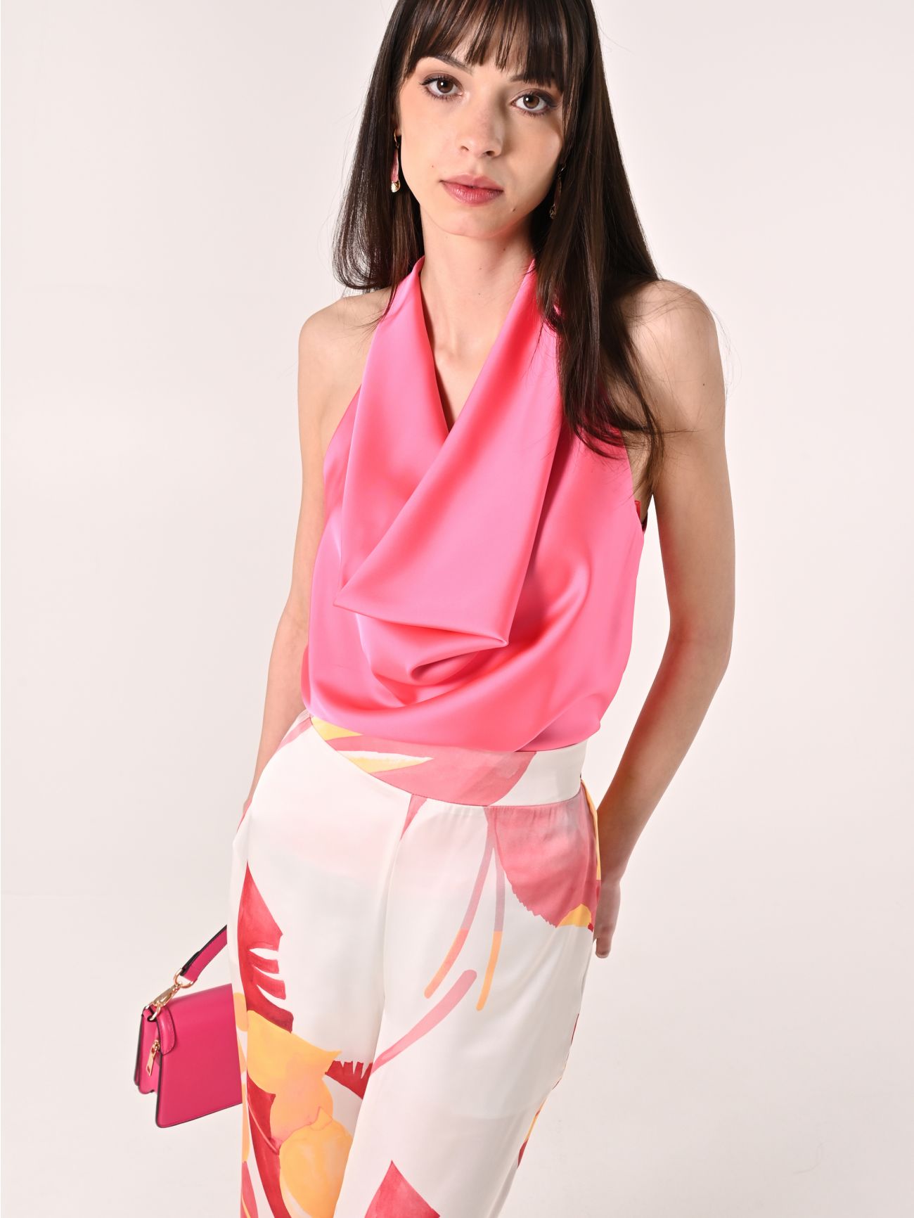 Fuchsia Satin Top sp_e1