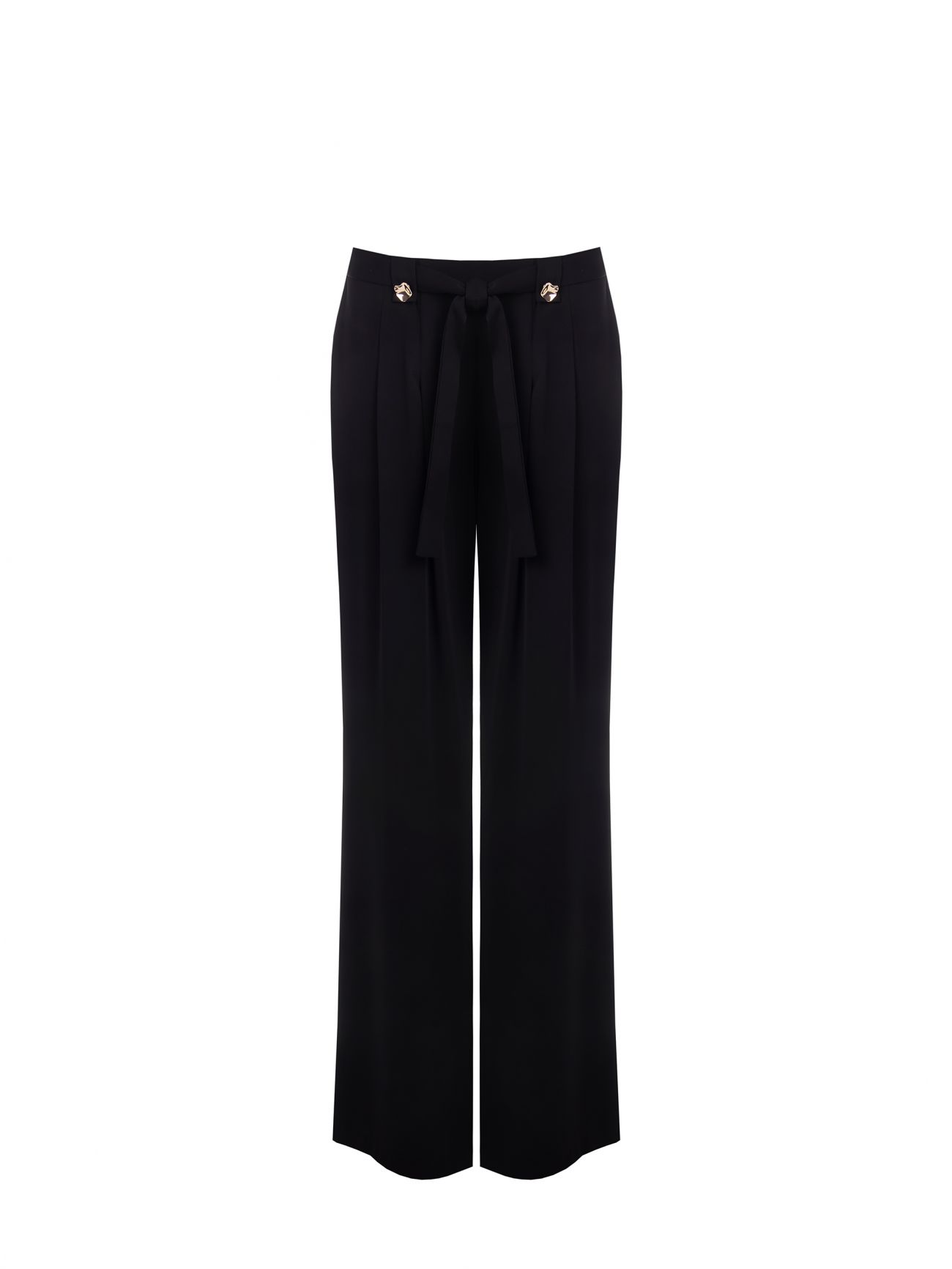 Pantalon fluide noir en tissu det_4