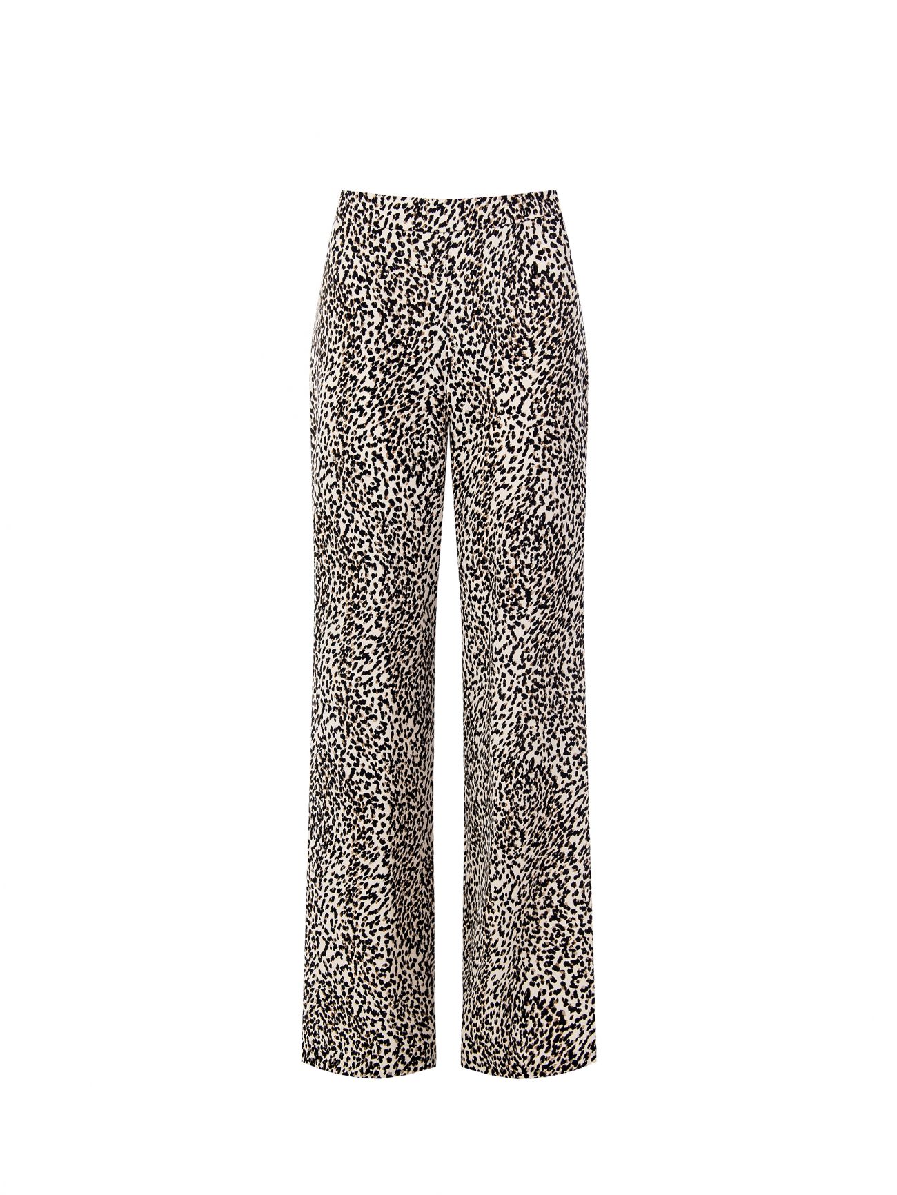 Hose mit Animal-Print und geradem Bein det_4