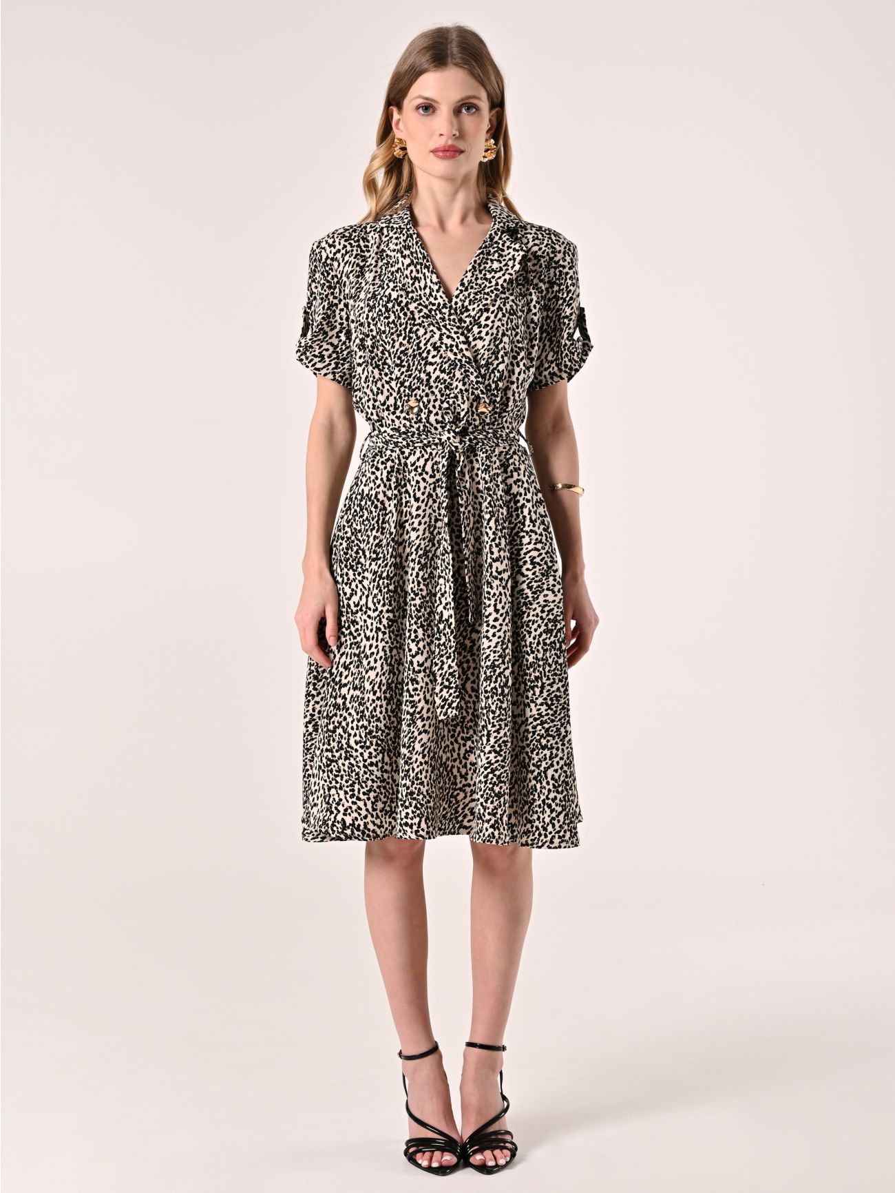 Kurzes Kleid mit Animal-Print det_1
