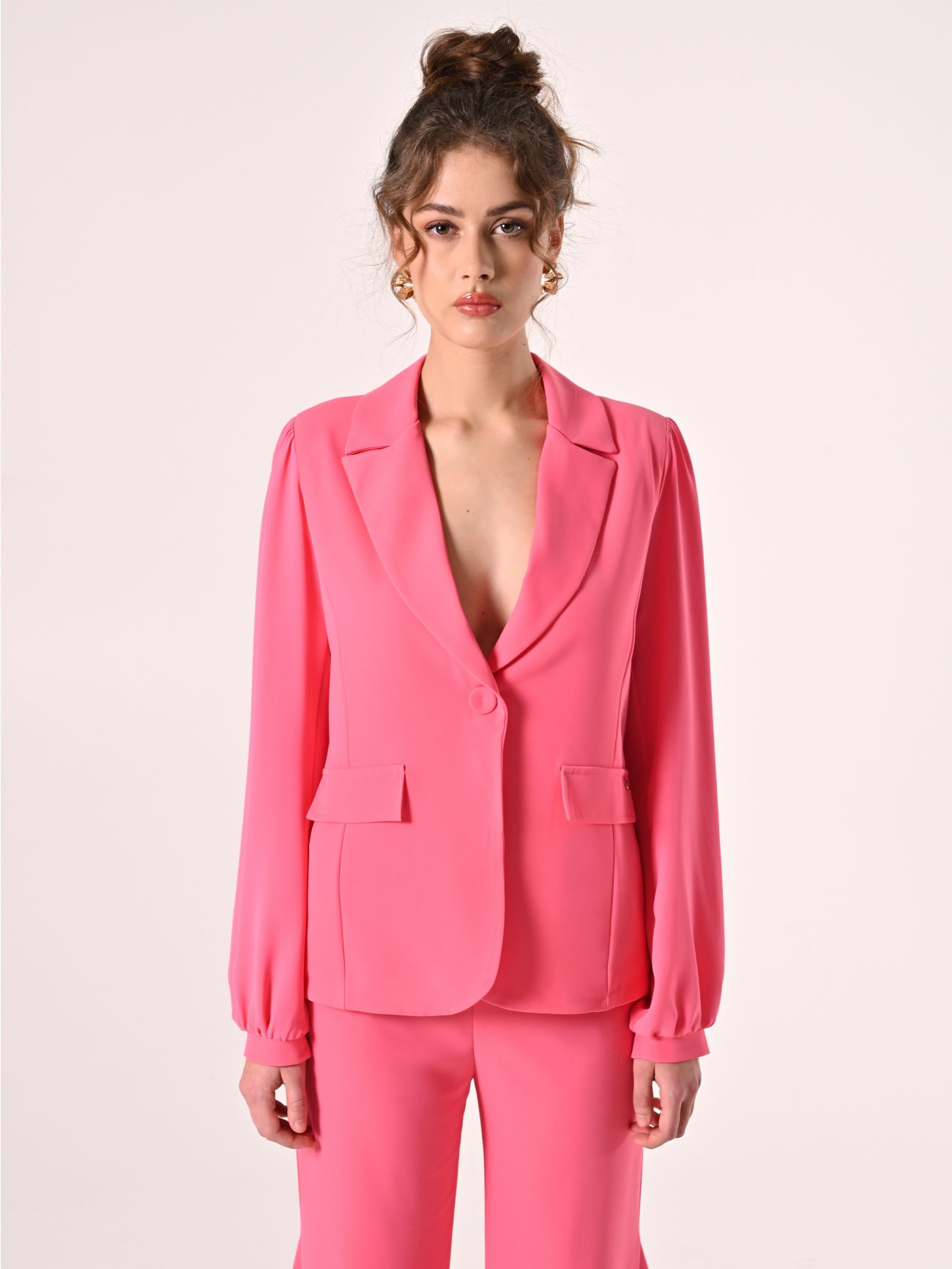 Cady Jacket in Camelia Pink det_2