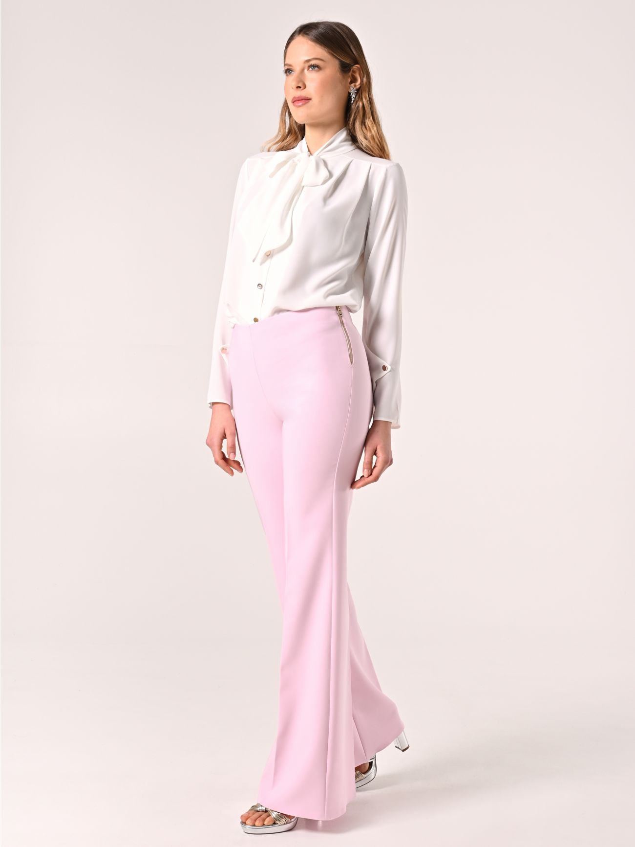 Pantaloni Rosa Confetto in Tessuto Tecnico in_i7