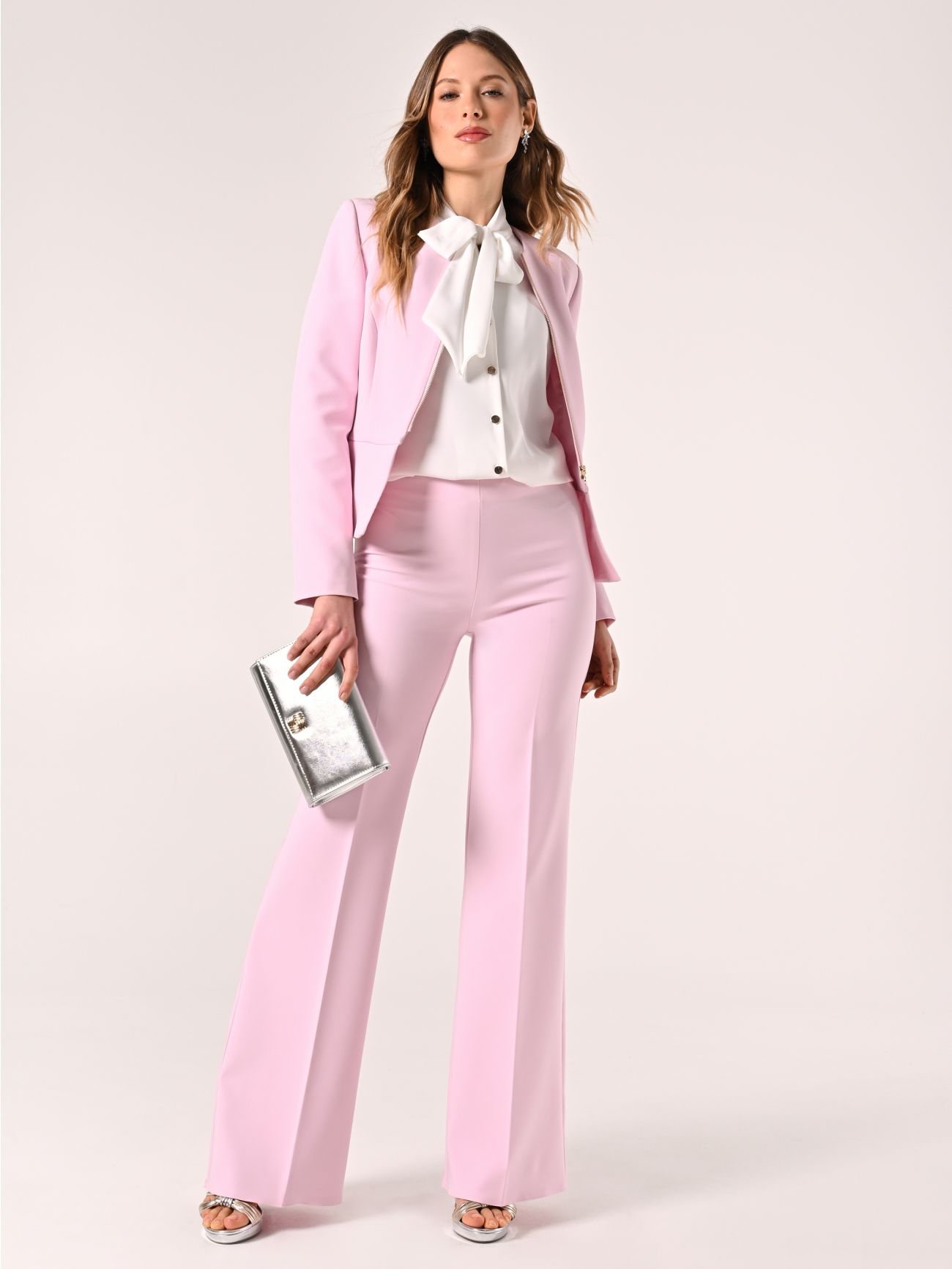 Pantalon rose bonbon en tissu technique  Rinascimento
