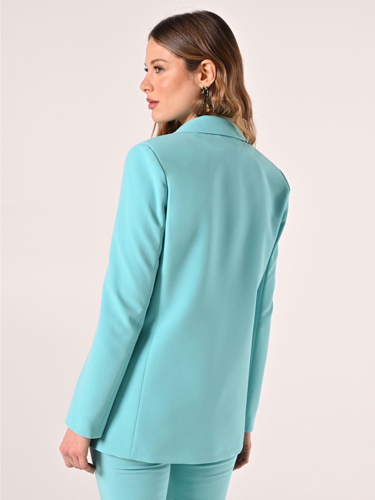 Chaqueta cruzada de tejido técnico verde agua det_3