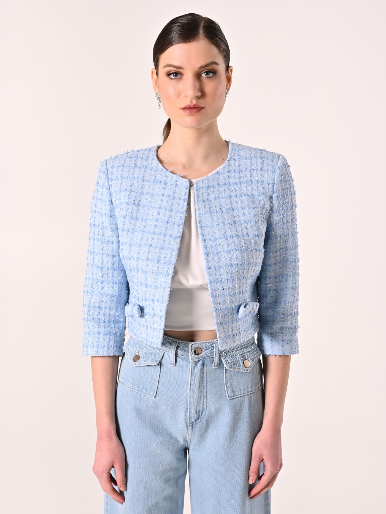 Chaqueta de tweed celeste con microlentejuelas det_2