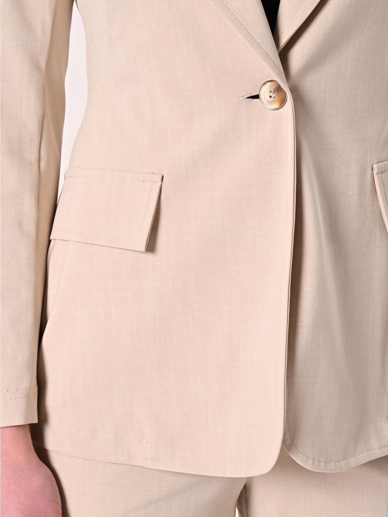 Giacca Beige in Tessuto Operato in_i5