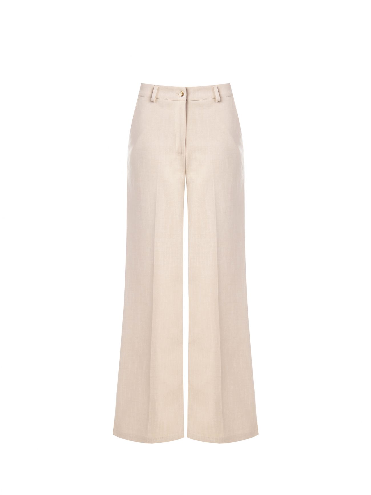 Pantaloni Beige in Tessuto Operato det_4