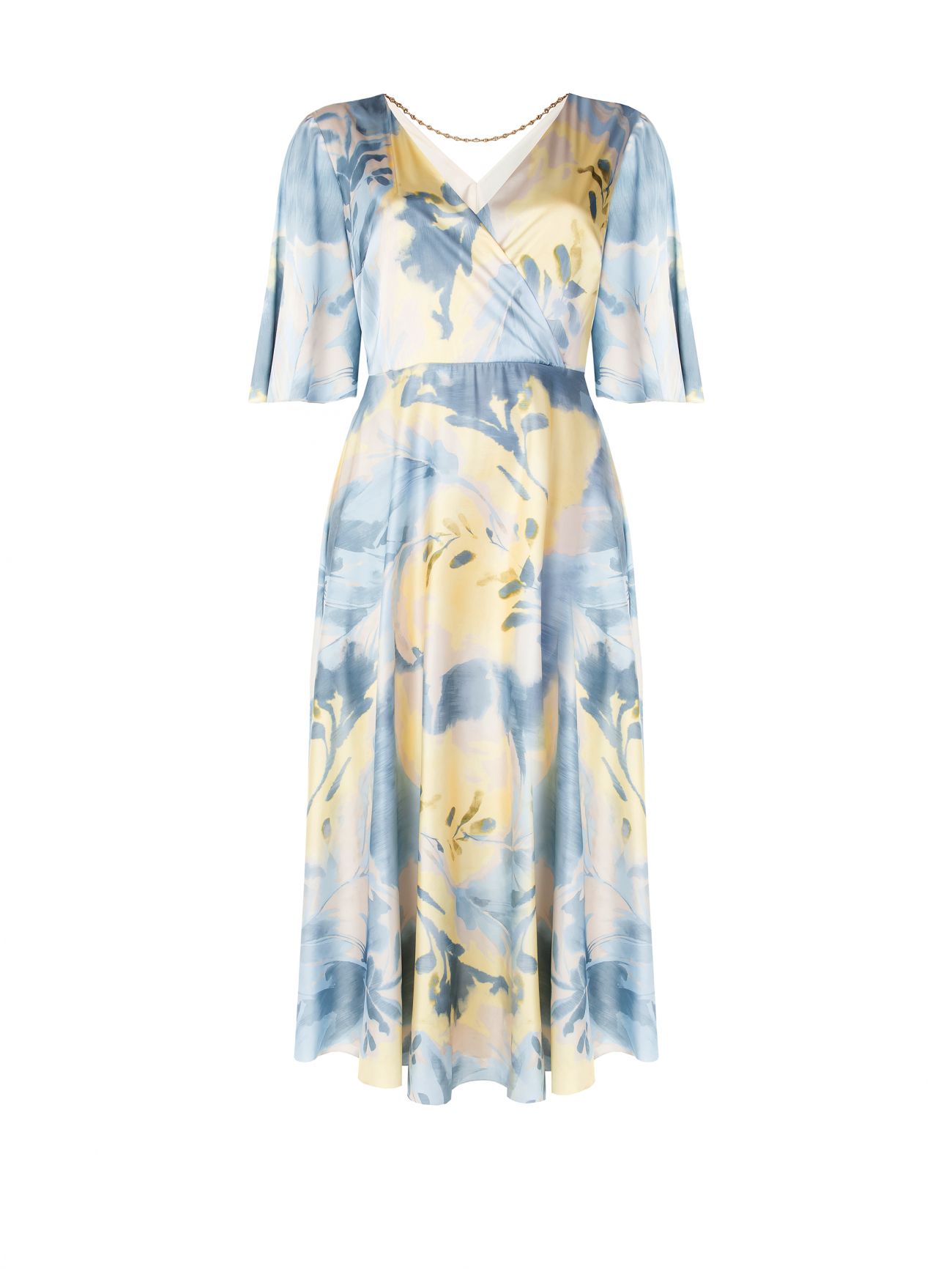 Long Curvy Dress with Abstract Floral Print det_4