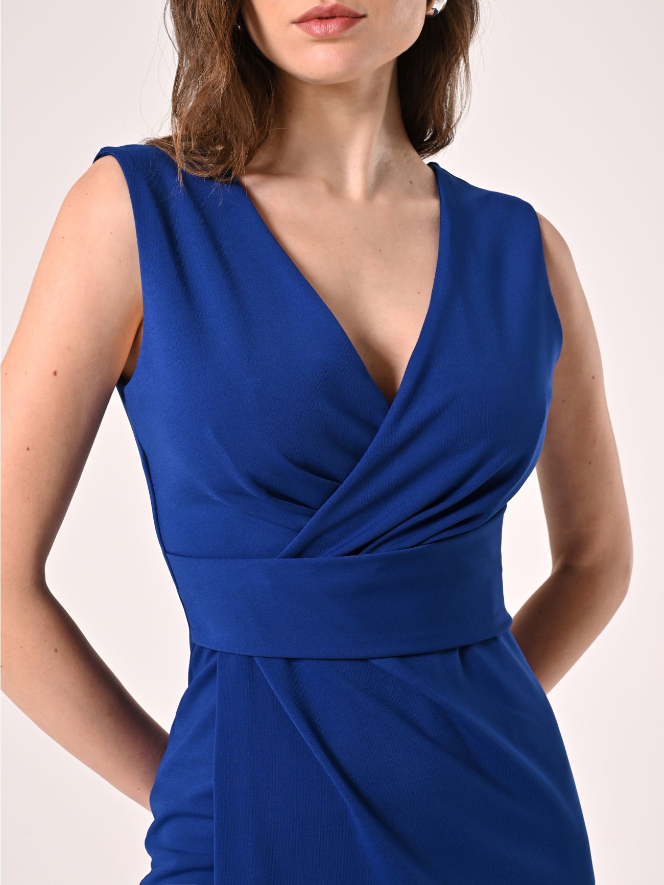 Vestido tubo azul China asimétrico in_i5