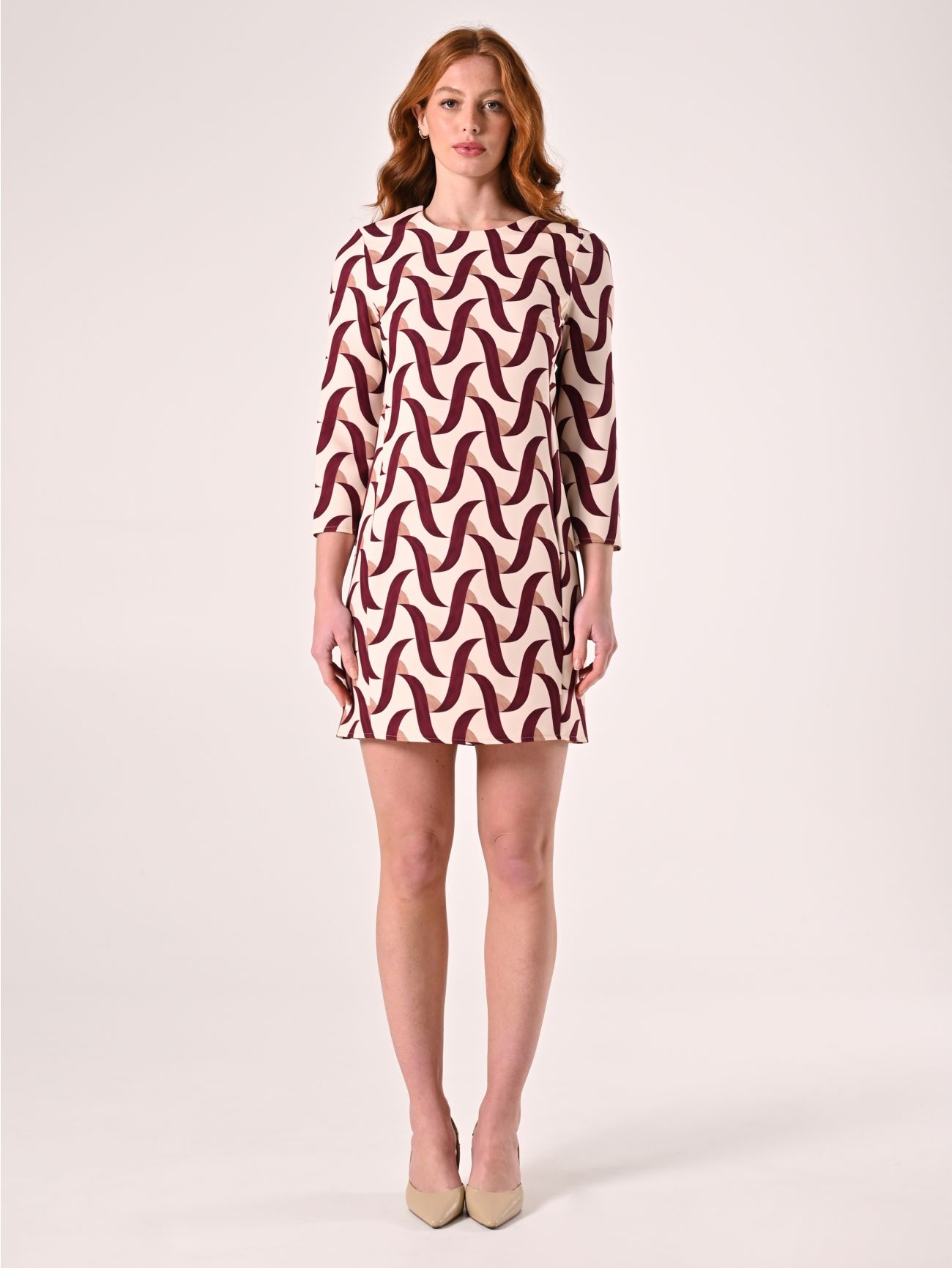 Robe en tissu technique imprimé det_1