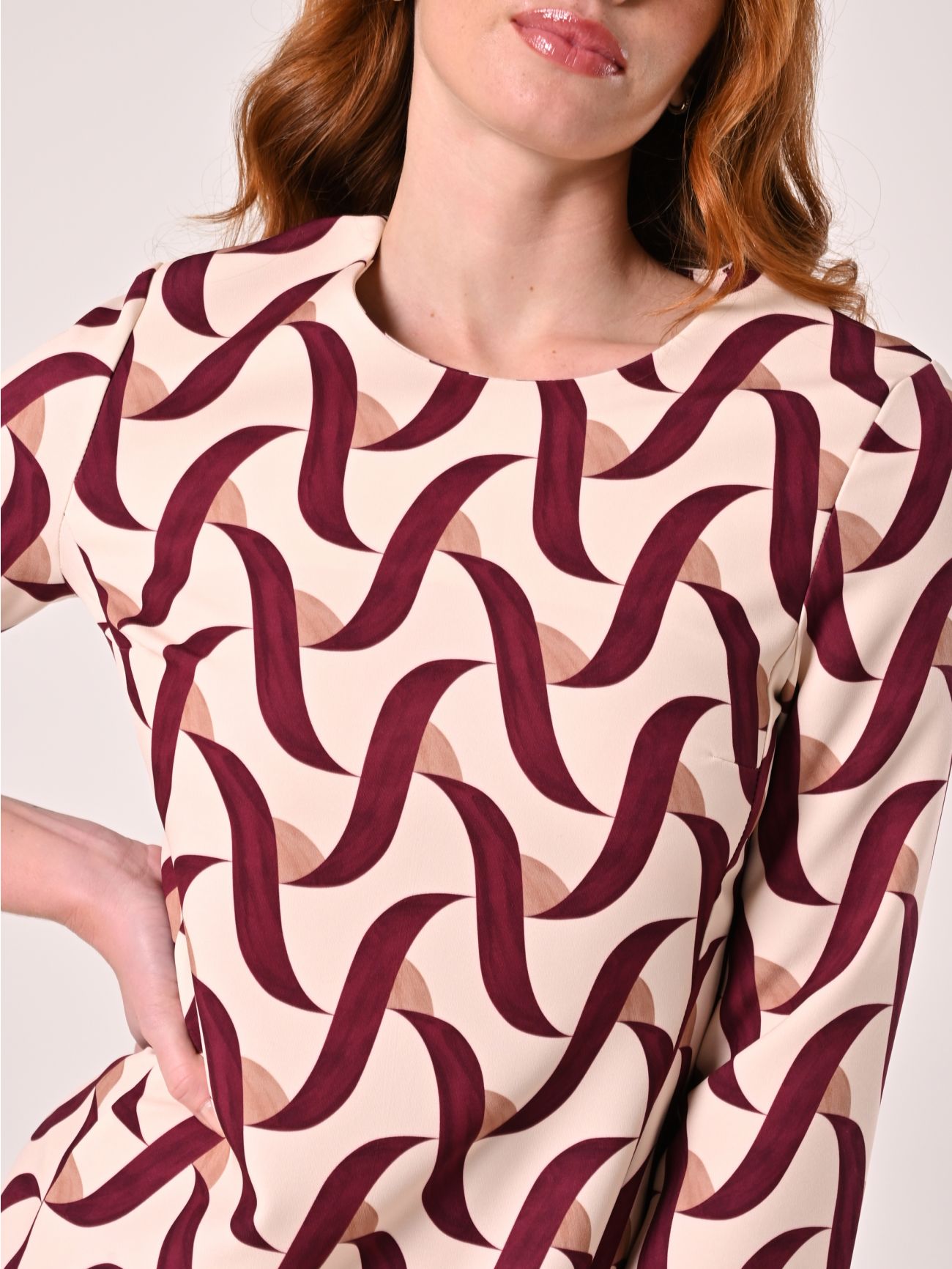 Robe en tissu technique imprimé in_i5