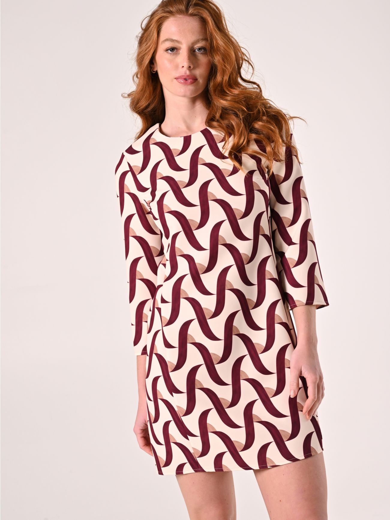 Robe en tissu technique imprimé in_i7