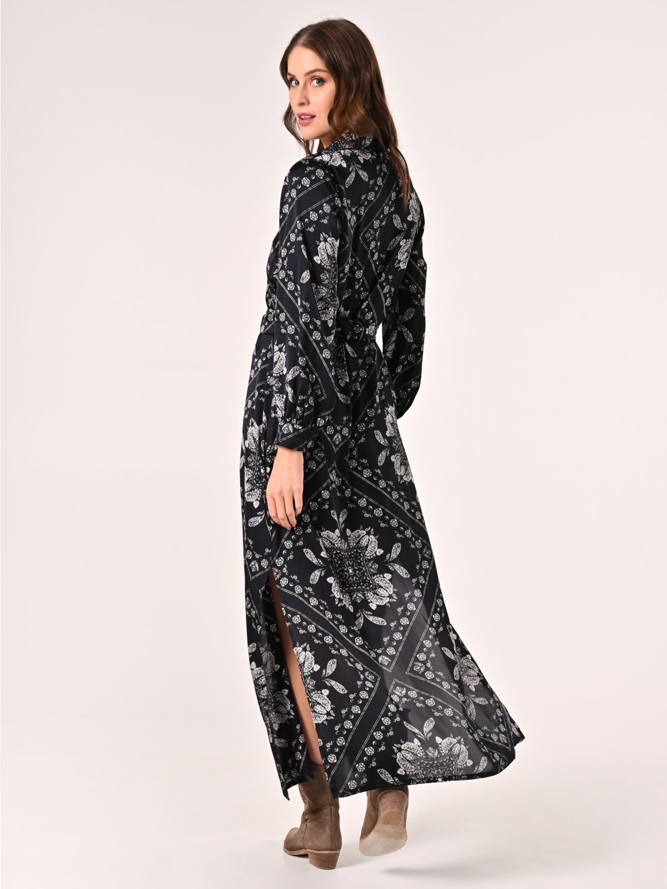 Paisley Satin Dress det_3