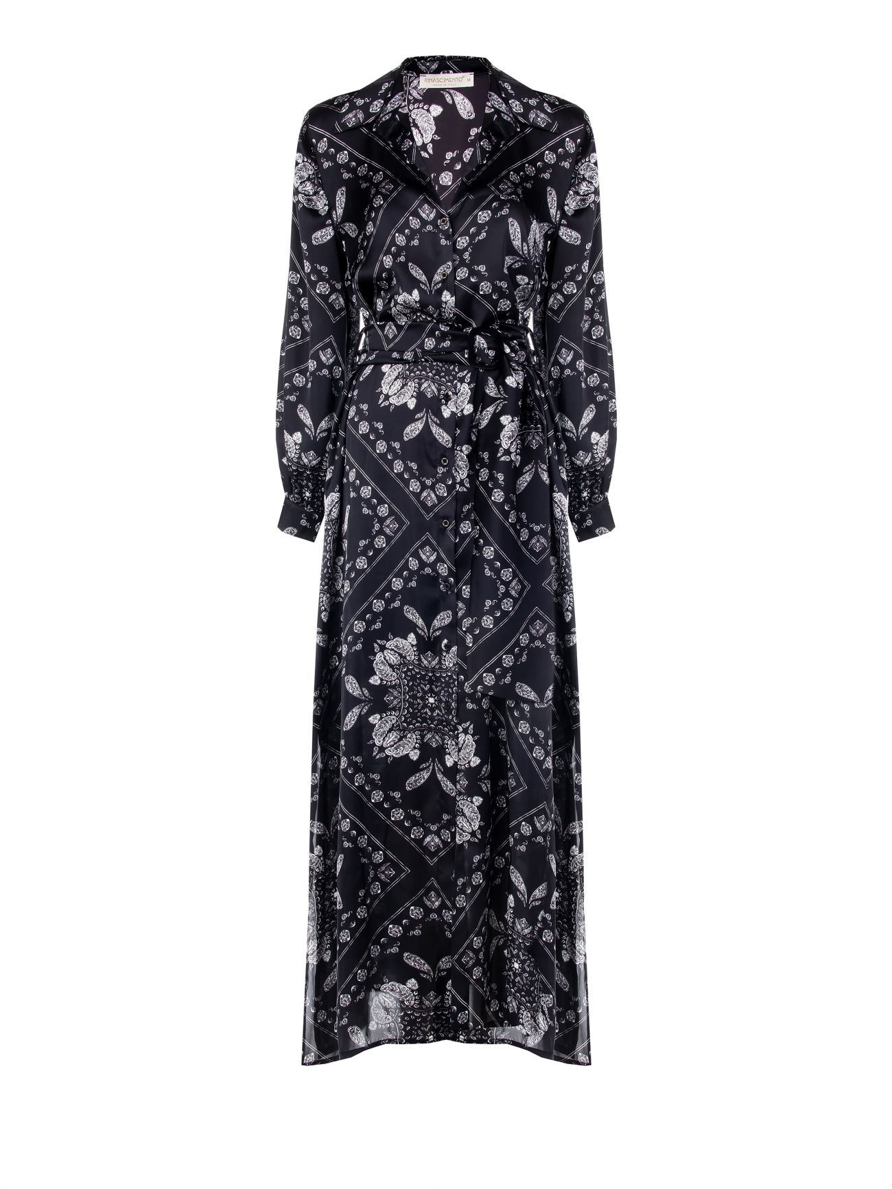 Paisley Satin Dress det_4