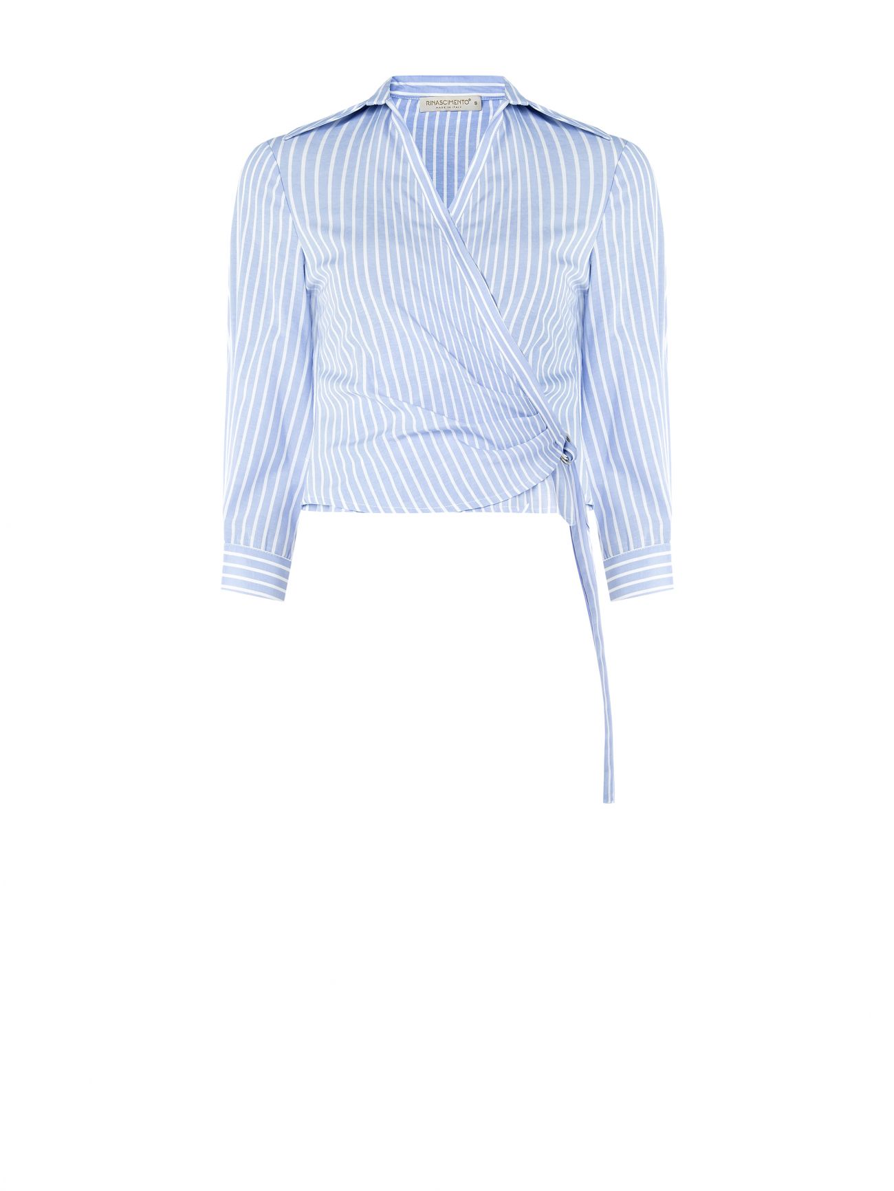 Camisa cruzada de rayas det_4