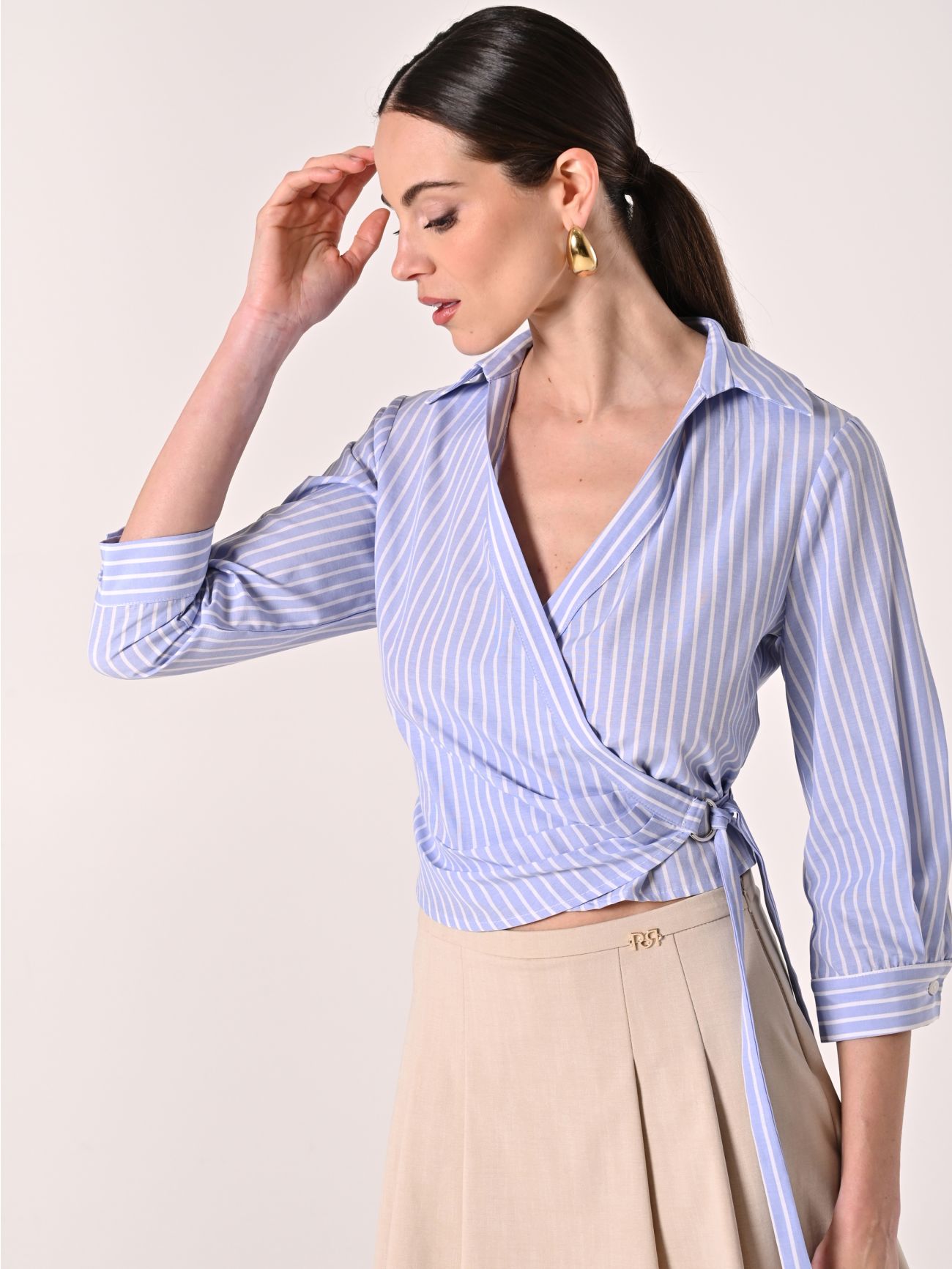 Camisa cruzada de rayas in_i7