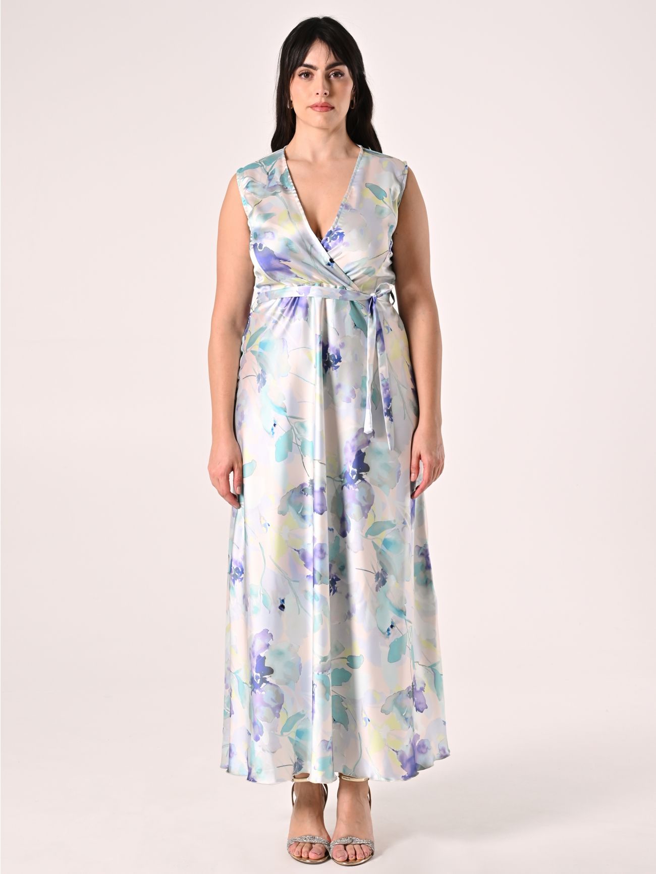 Curvy Long Floral-print Dress det_1